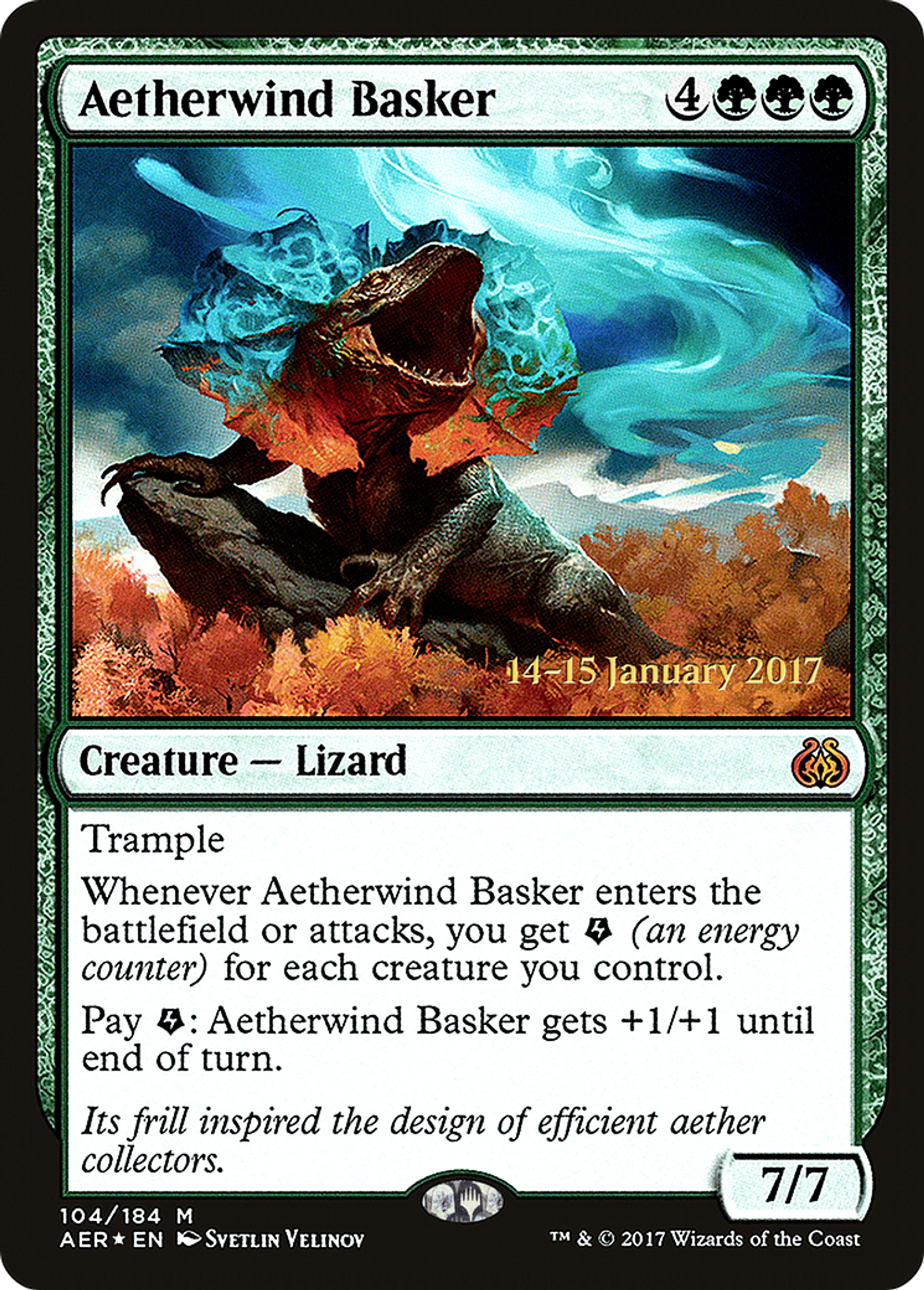 Aetherwind Basker — Aether Revolt Promos — Magic: The Gathering
