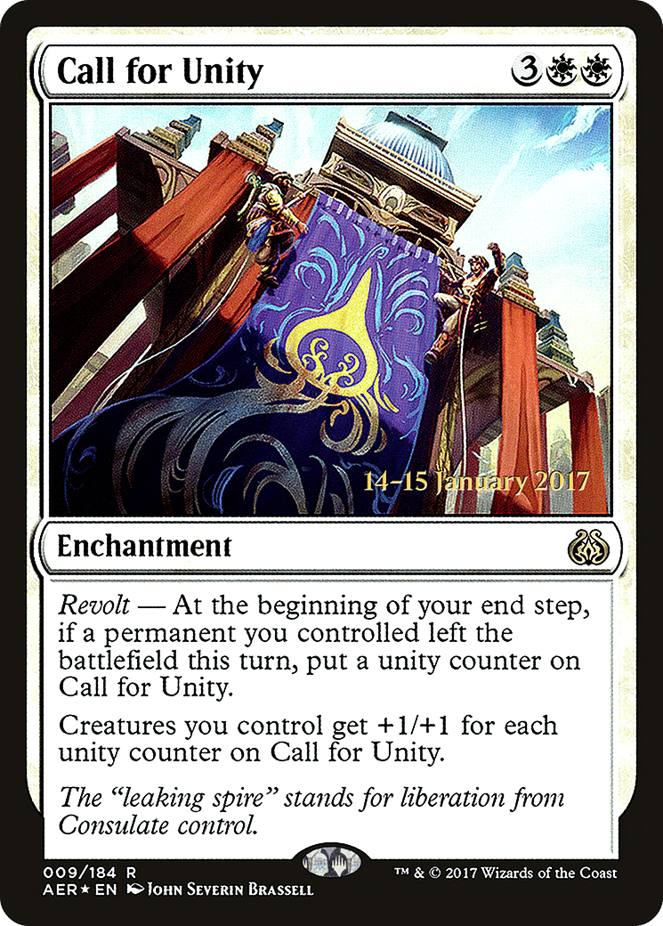 Call for Unity — Aether Revolt Promos — Magic: The Gathering