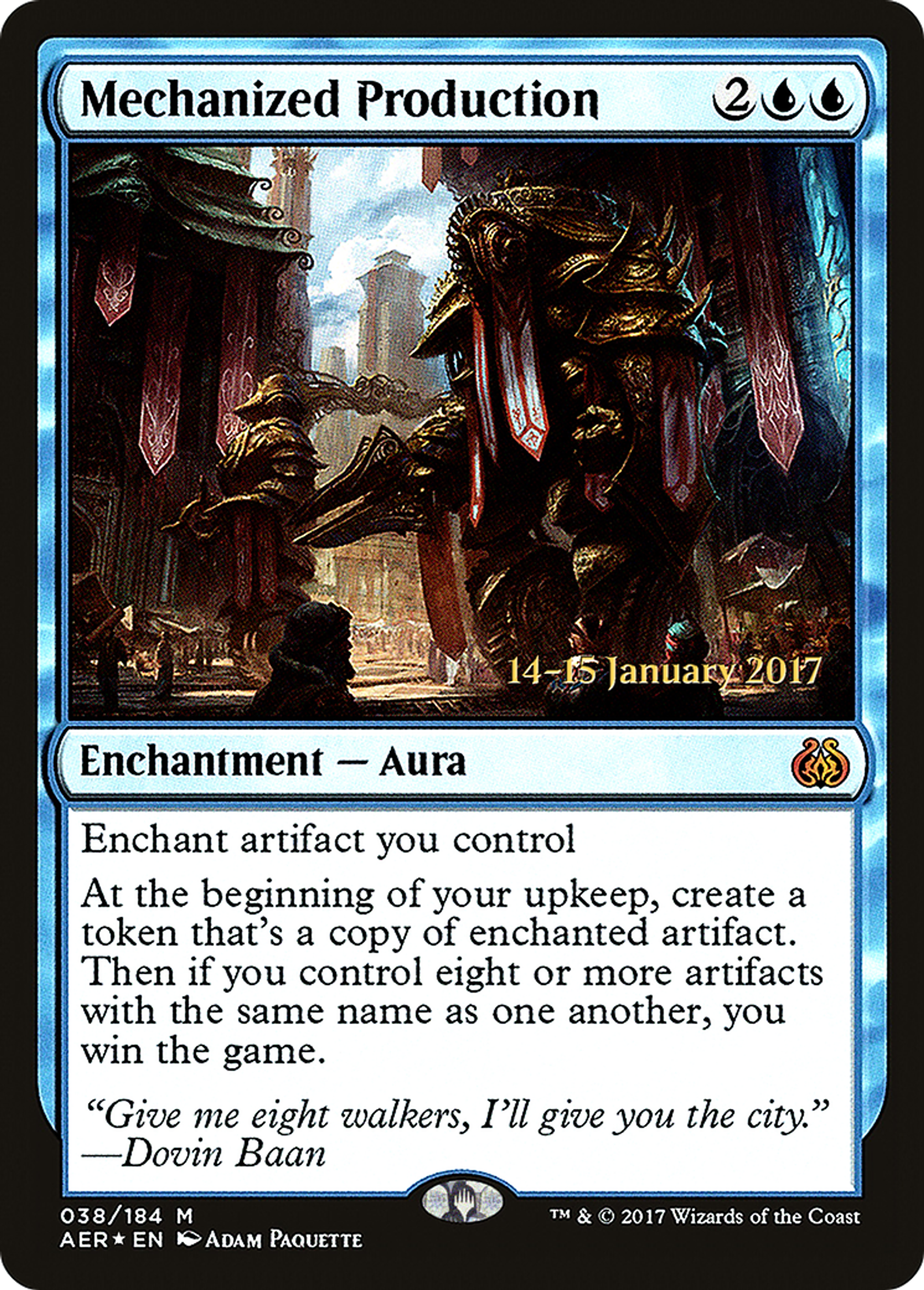 Mechanized Production — Aether Revolt Promos — Magic: The Gathering