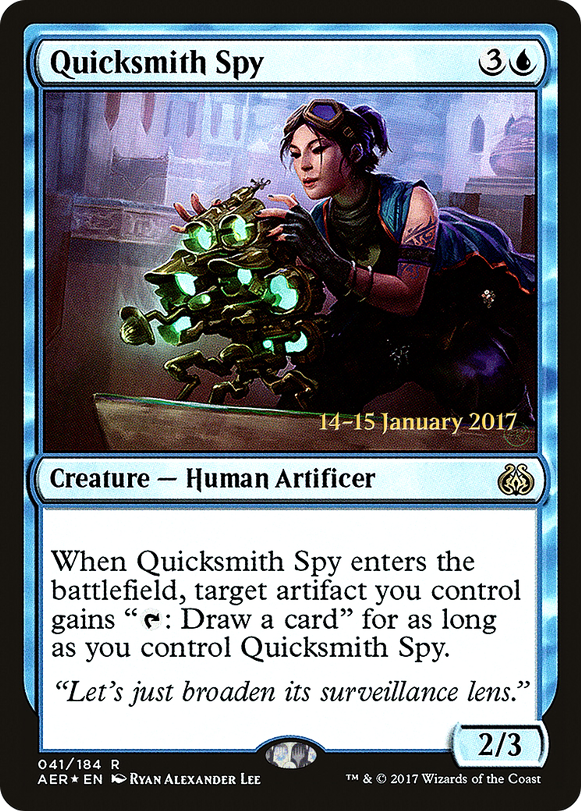 Quicksmith Spy — Aether Revolt Promos — Magic: The Gathering