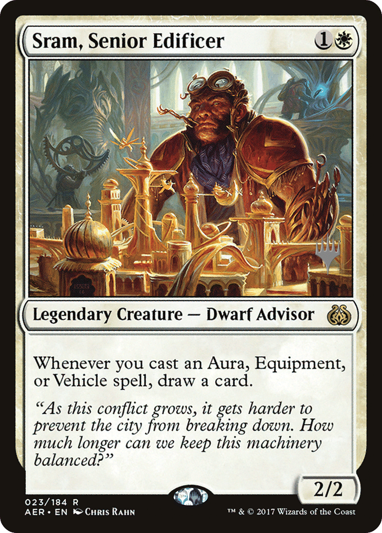 Sram, Senior Edificer — Aether Revolt Promos — Magic: The Gathering