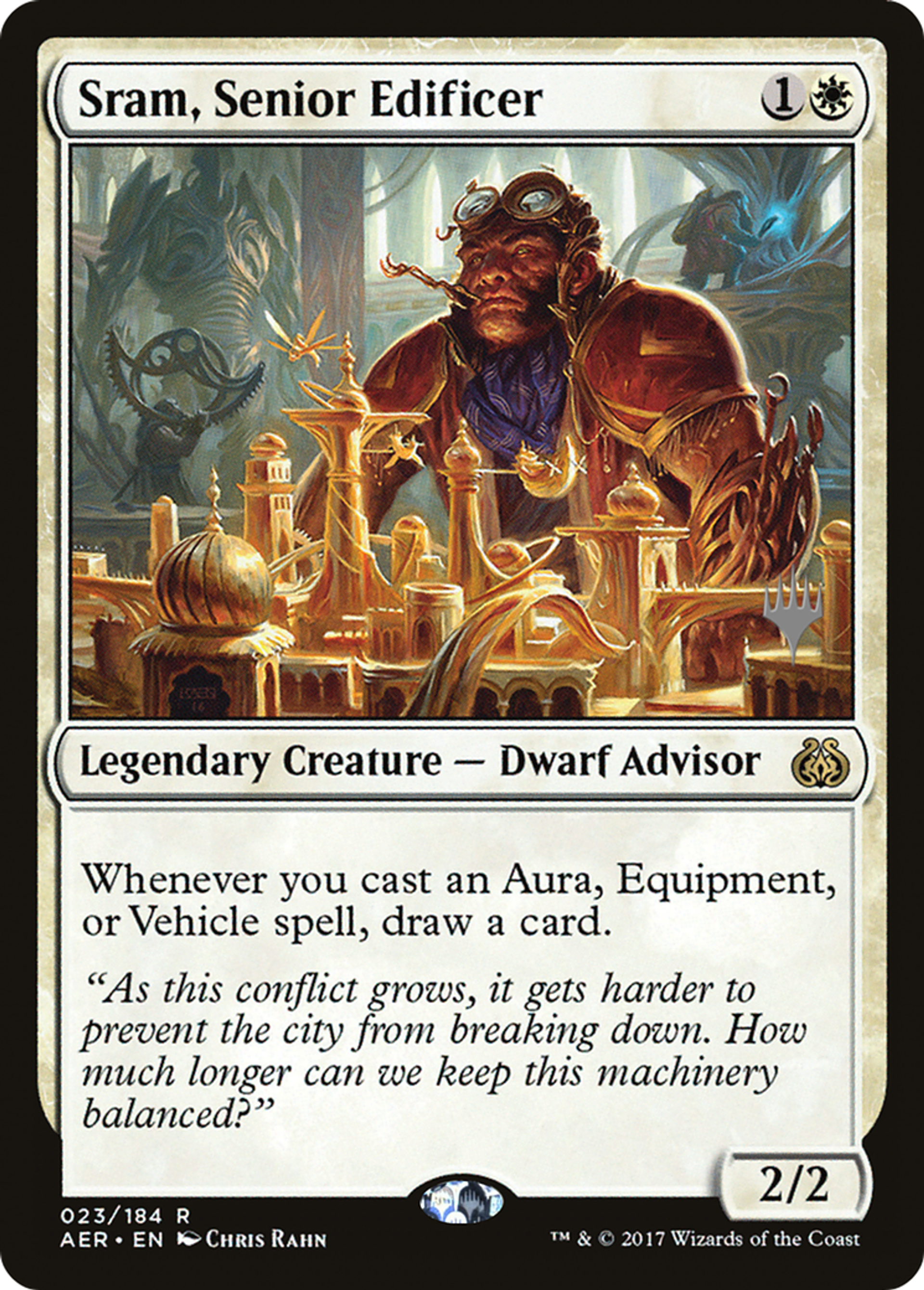 Sram, Senior Edificer — Aether Revolt Promos — Magic: The Gathering