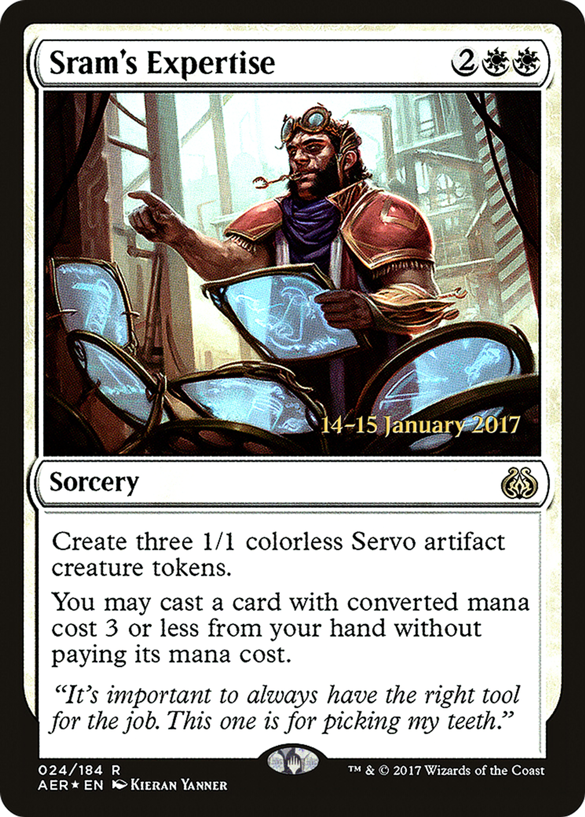 Sram's Expertise — Aether Revolt Promos — Magic: The Gathering