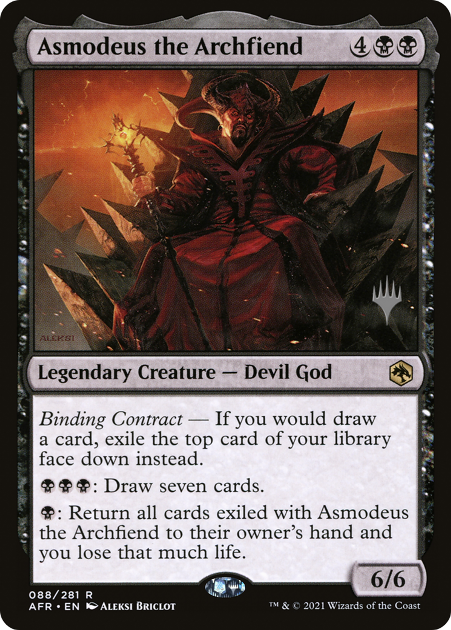 Asmodeus the Archfiend — Adventures in the Forgotten Realms Promos — Magic: The Gathering