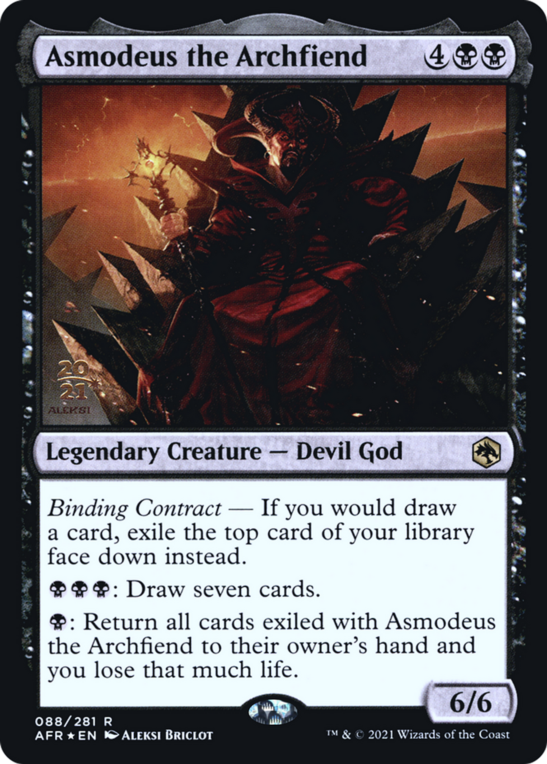 Asmodeus the Archfiend — Adventures in the Forgotten Realms Promos — Magic: The Gathering