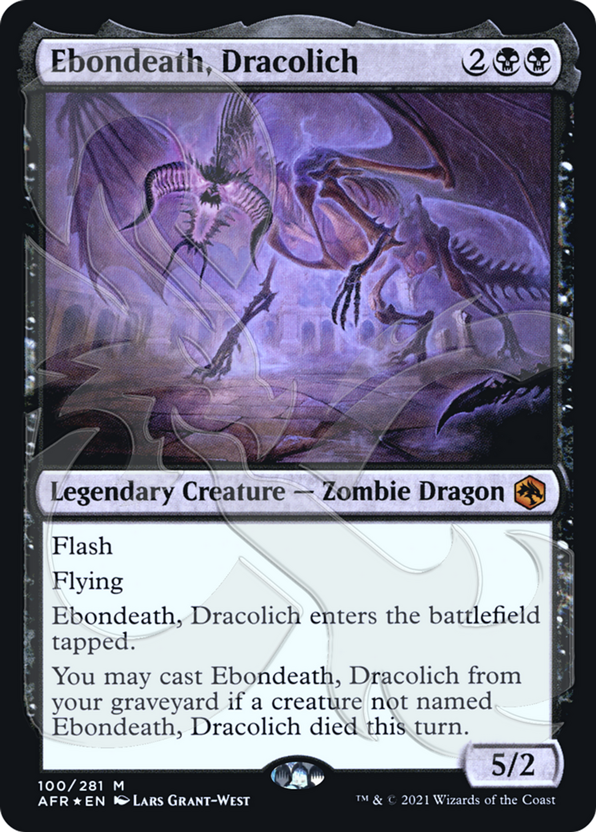 Ebondeath, Dracolich — Adventures in the Forgotten Realms Promos — Magic: The Gathering