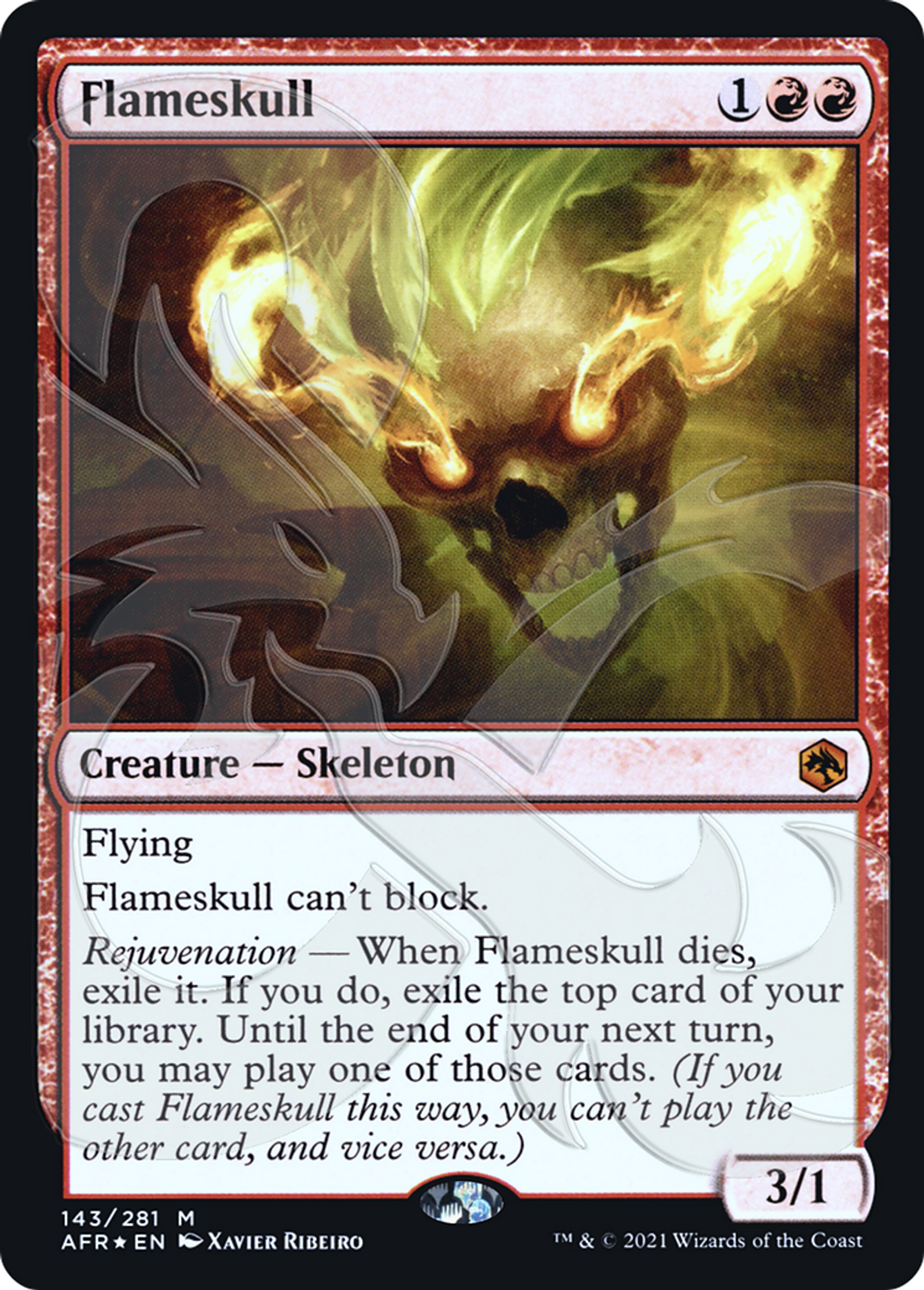 Flameskull — Adventures in the Forgotten Realms Promos — Magic: The Gathering