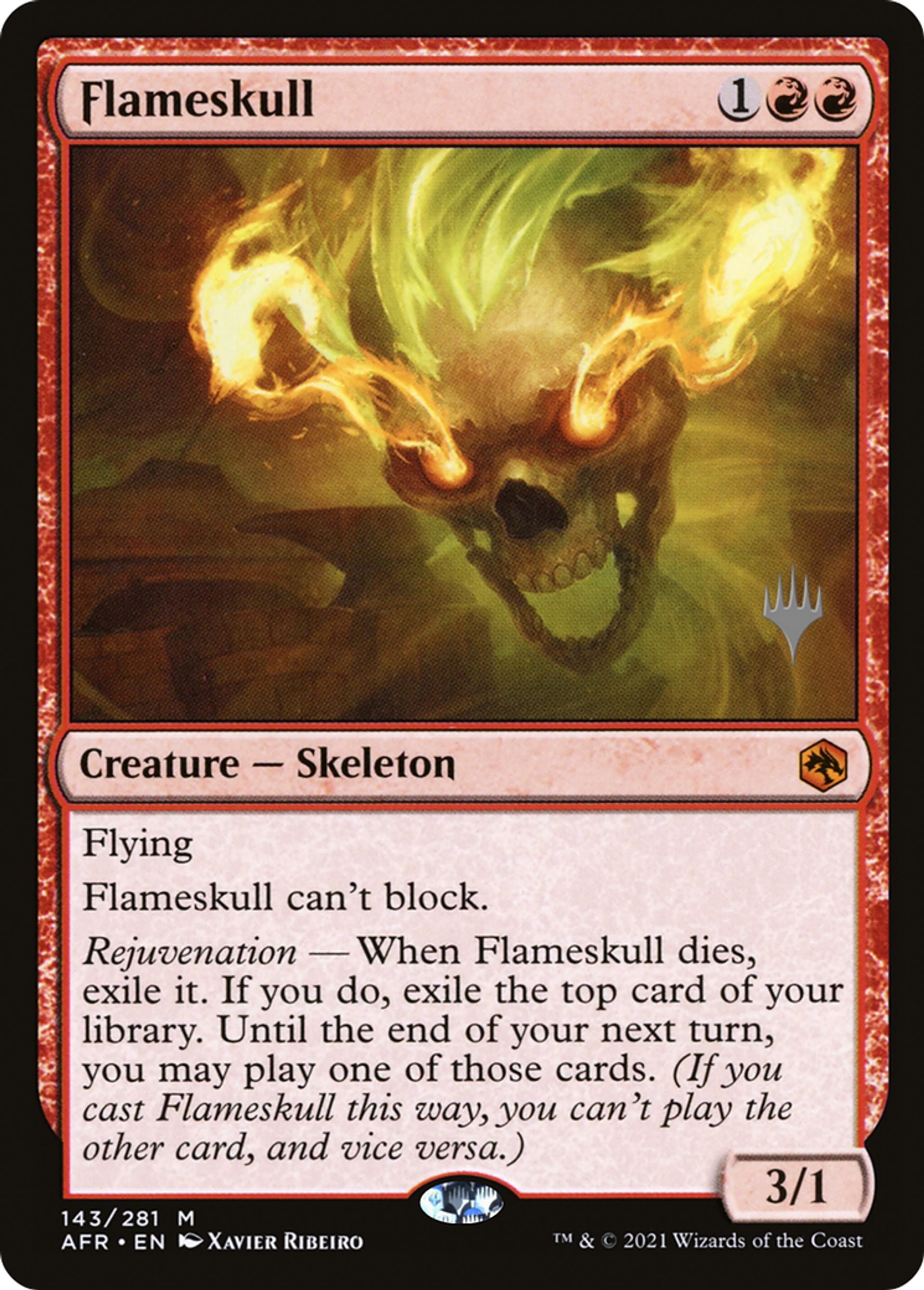 Flameskull — Adventures in the Forgotten Realms Promos — Magic: The Gathering