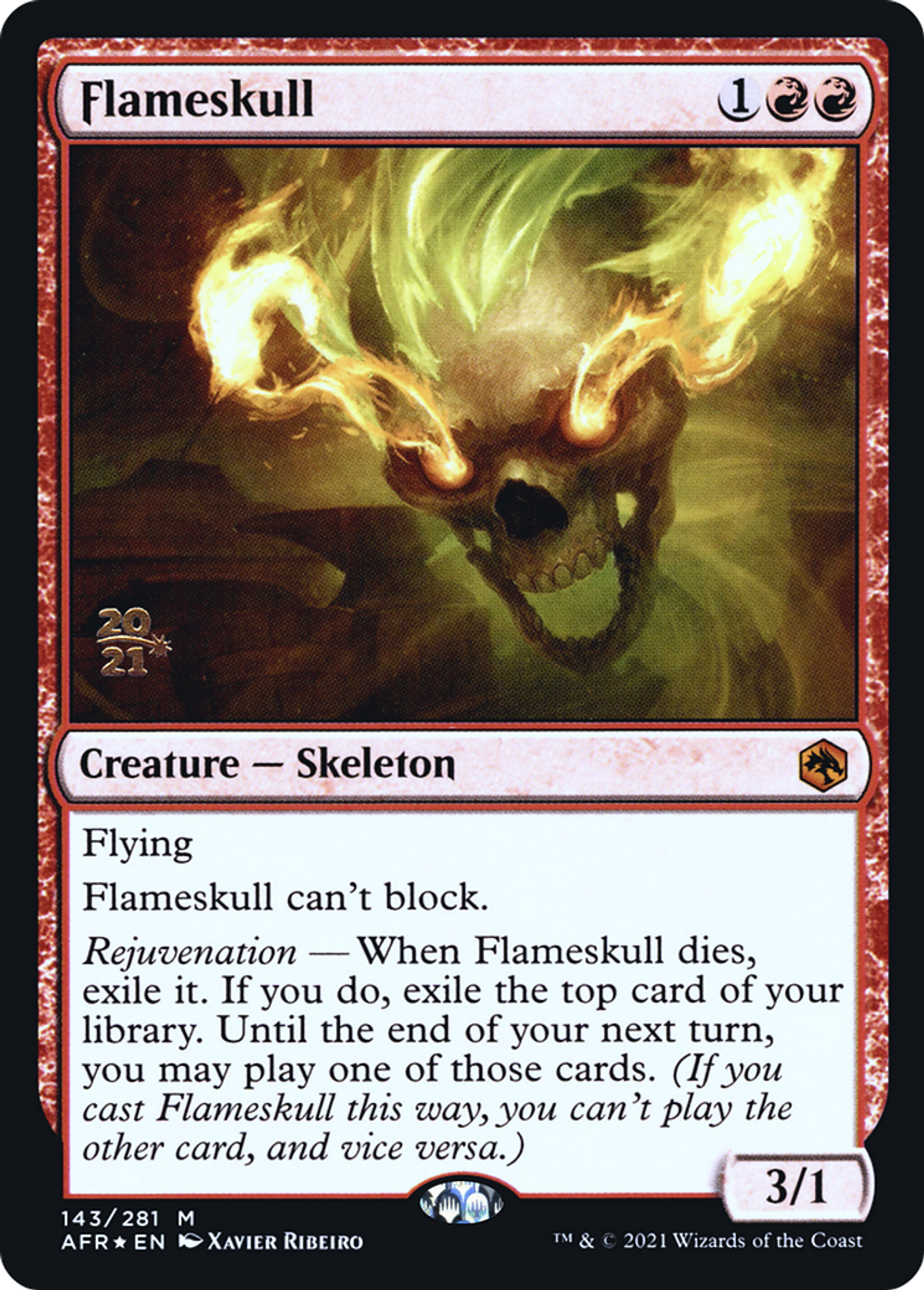 Flameskull — Adventures in the Forgotten Realms Promos — Magic: The Gathering