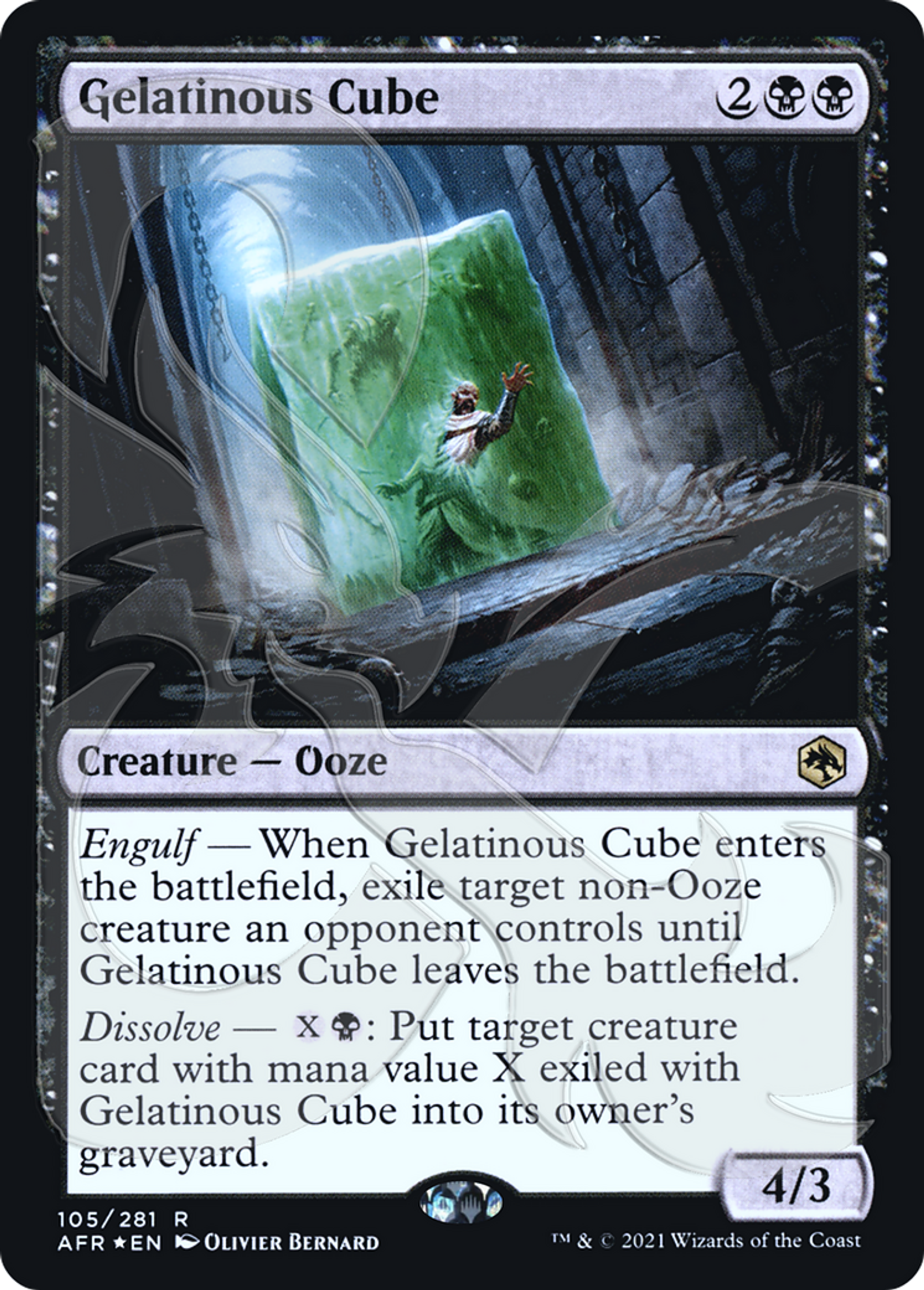 Gelatinous Cube — Adventures in the Forgotten Realms Promos — Magic: The Gathering