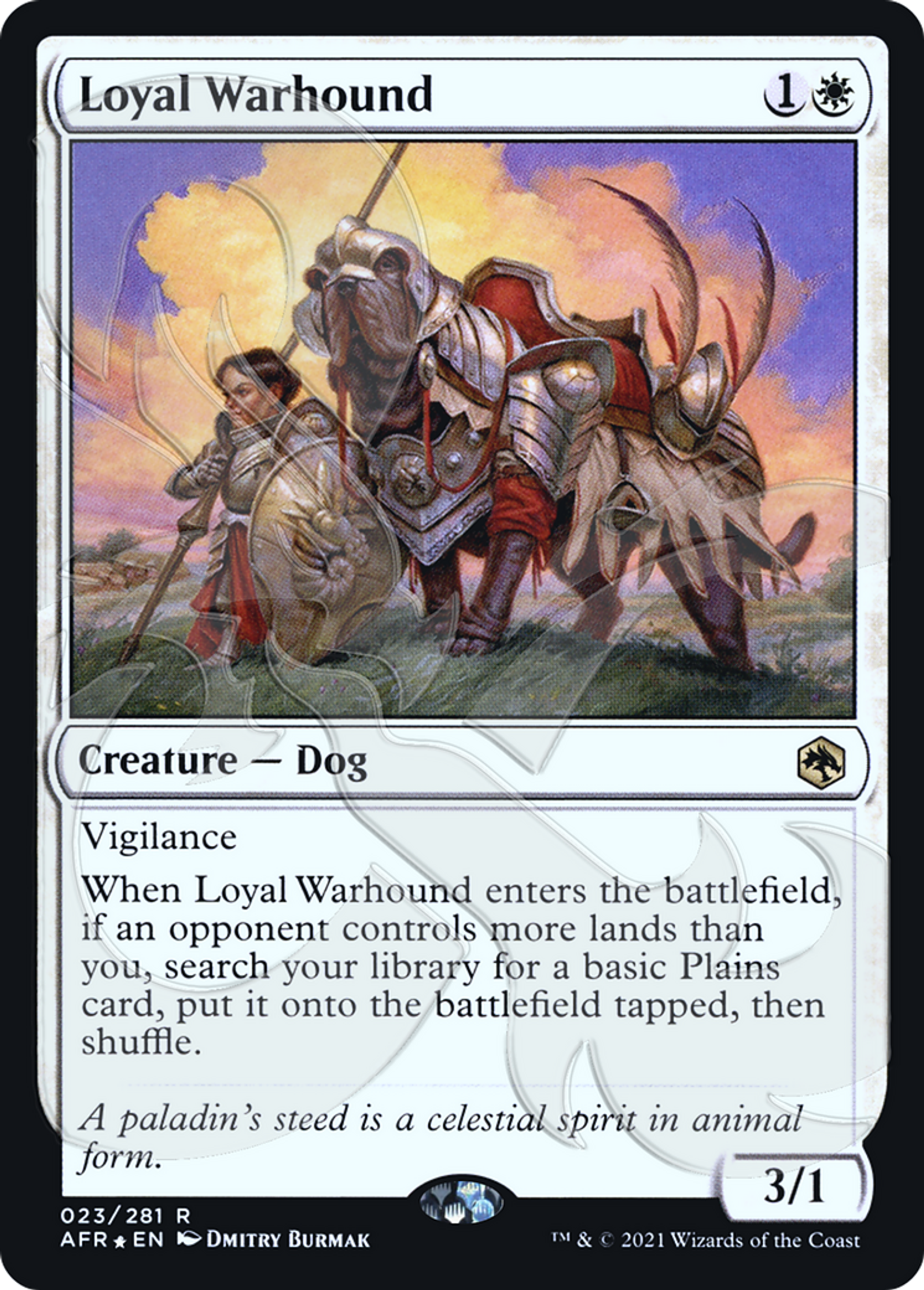 Loyal Warhound — Adventures in the Forgotten Realms Promos — Magic: The Gathering