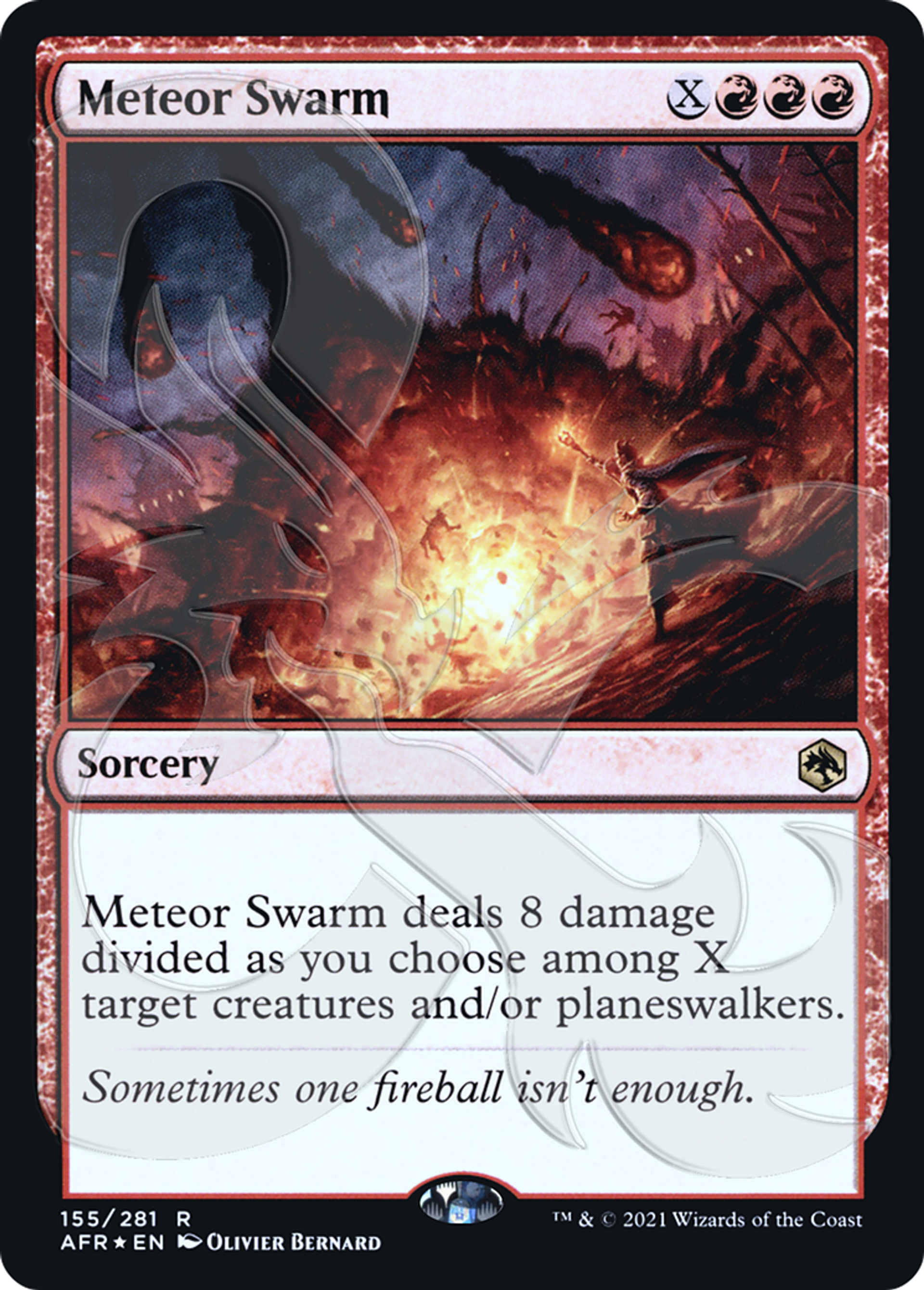Meteor Swarm — Adventures in the Forgotten Realms Promos — Magic: The Gathering