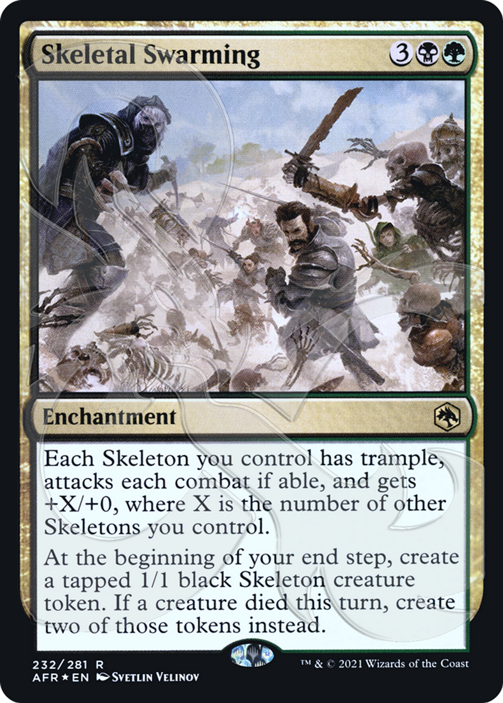 Skeletal Swarming — Adventures in the Forgotten Realms Promos — Magic: The Gathering