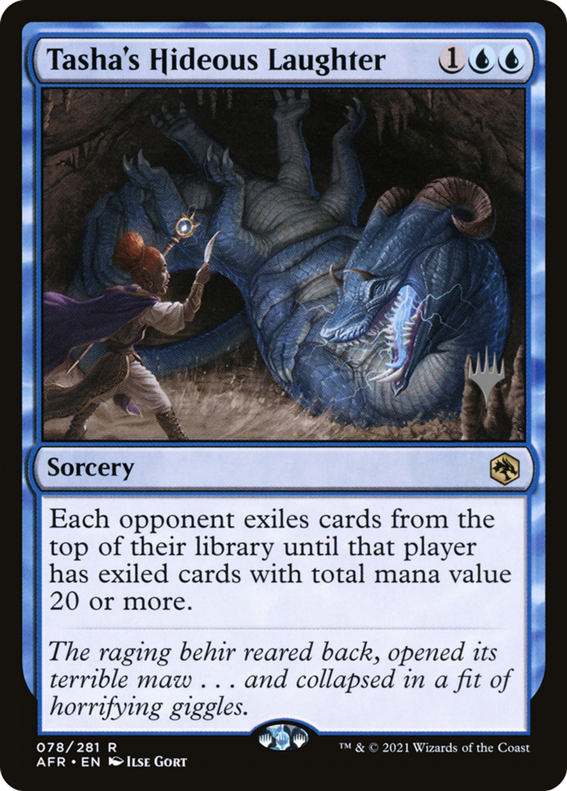 Tasha's Hideous Laughter — Adventures in the Forgotten Realms Promos — Magic: The Gathering