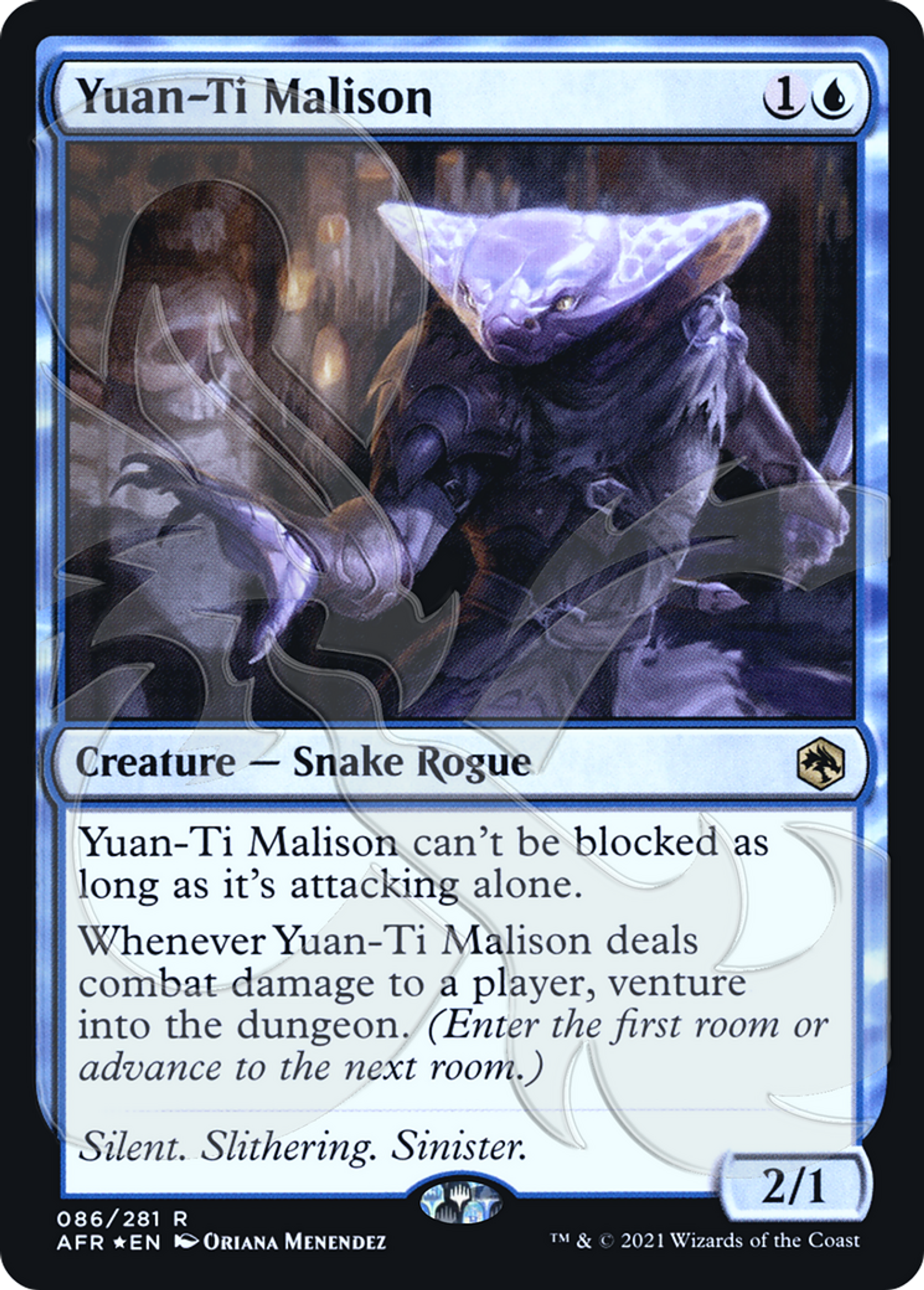 Yuan-Ti Malison — Adventures in the Forgotten Realms Promos — Magic: The Gathering