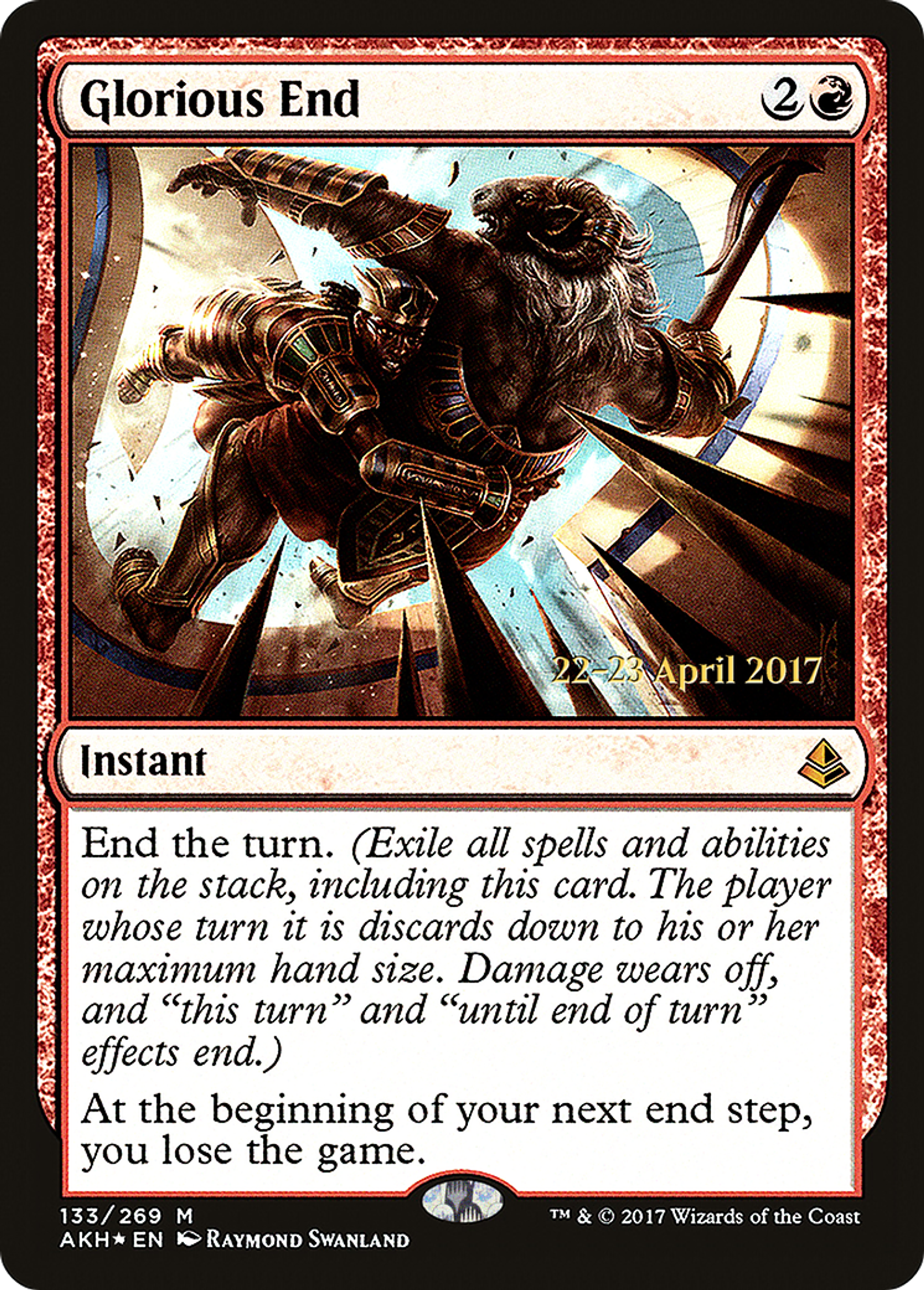 Glorious End — Amonkhet Promos — Magic: The Gathering