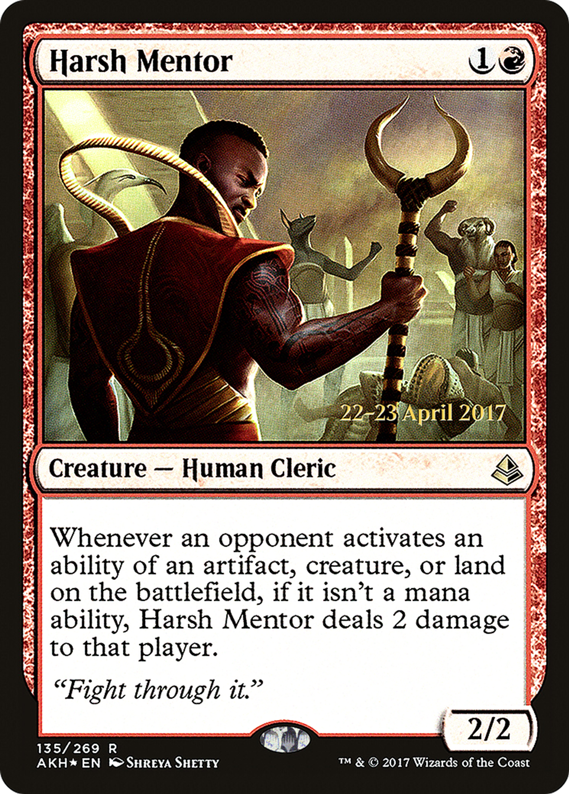 Harsh Mentor — Amonkhet Promos — Magic: The Gathering