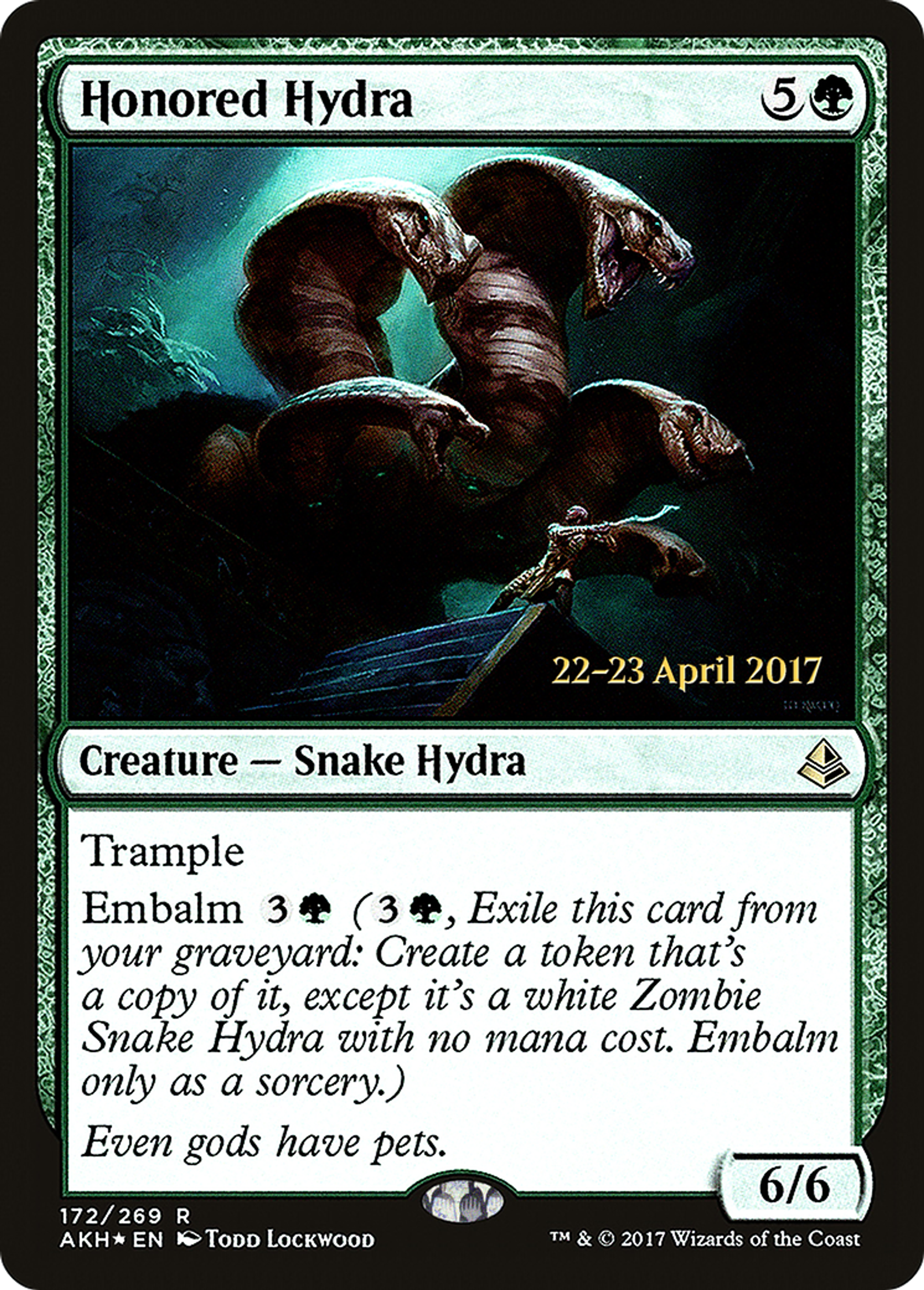 Honored Hydra — Amonkhet Promos — Magic: The Gathering