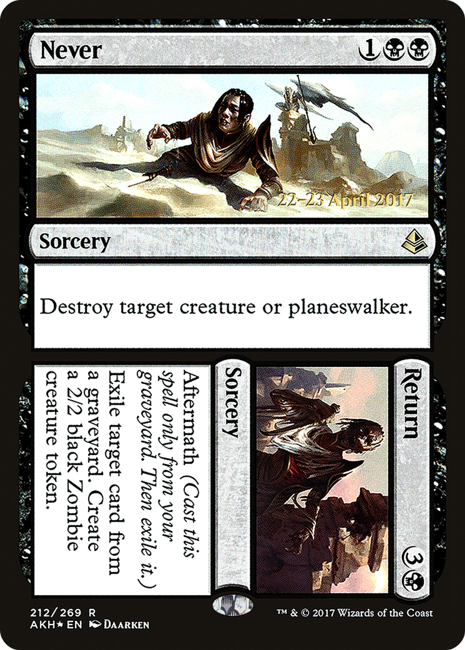 Never // Return — Amonkhet Promos — Magic: The Gathering