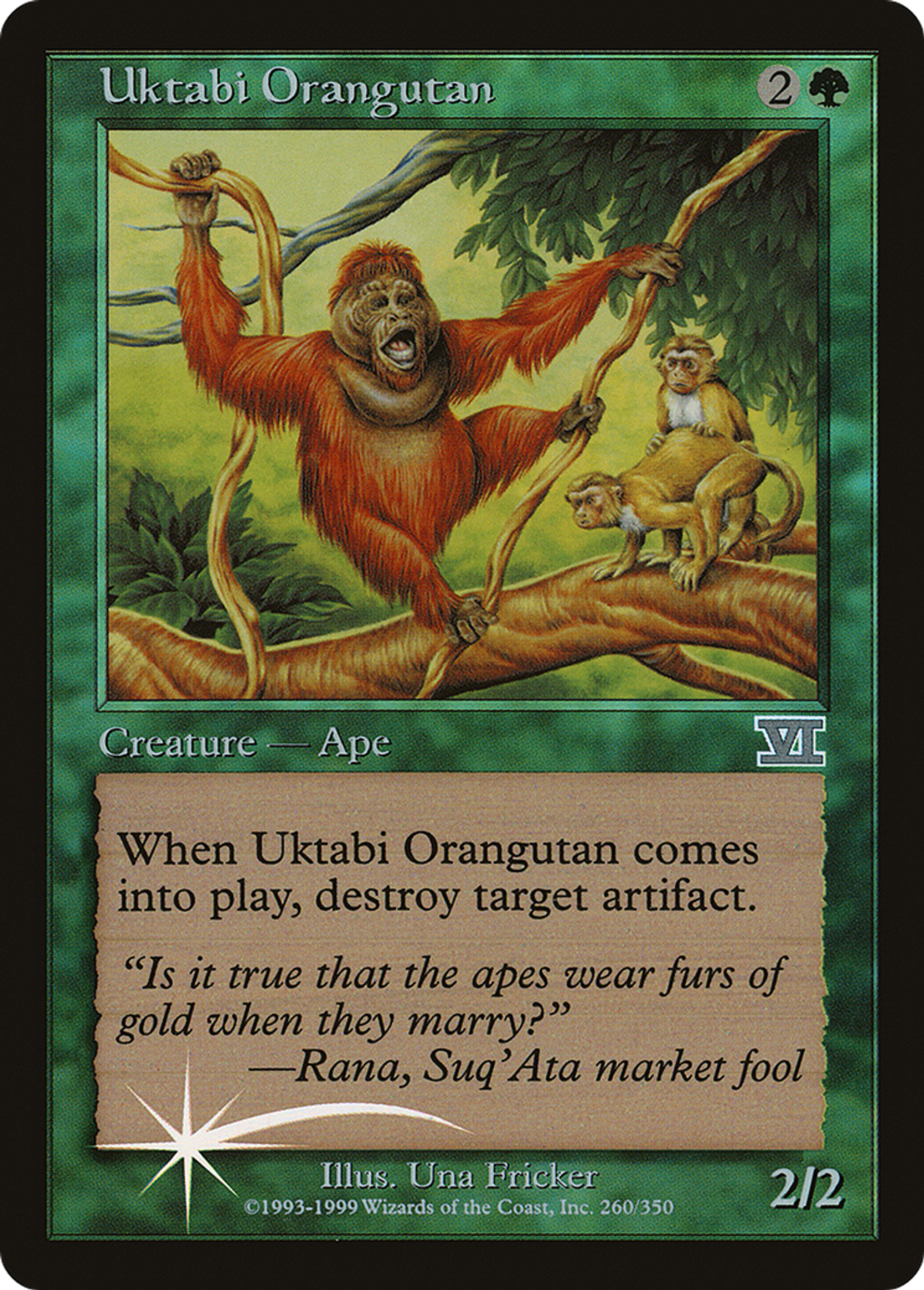 Uktabi Orangutan — Arena League 2000 — Magic: The Gathering