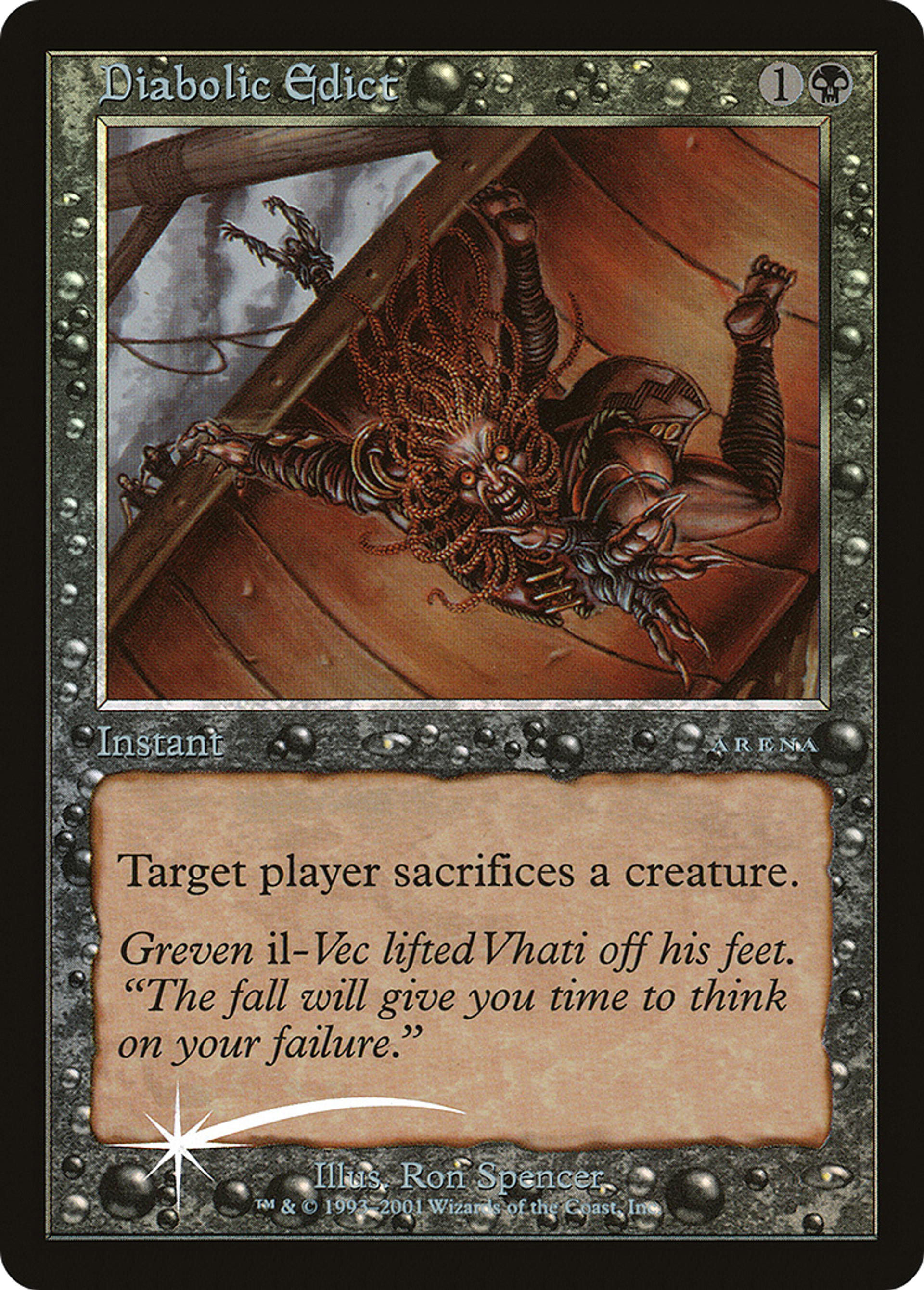 Diabolic Edict — Arena League 2001 — Magic: The Gathering