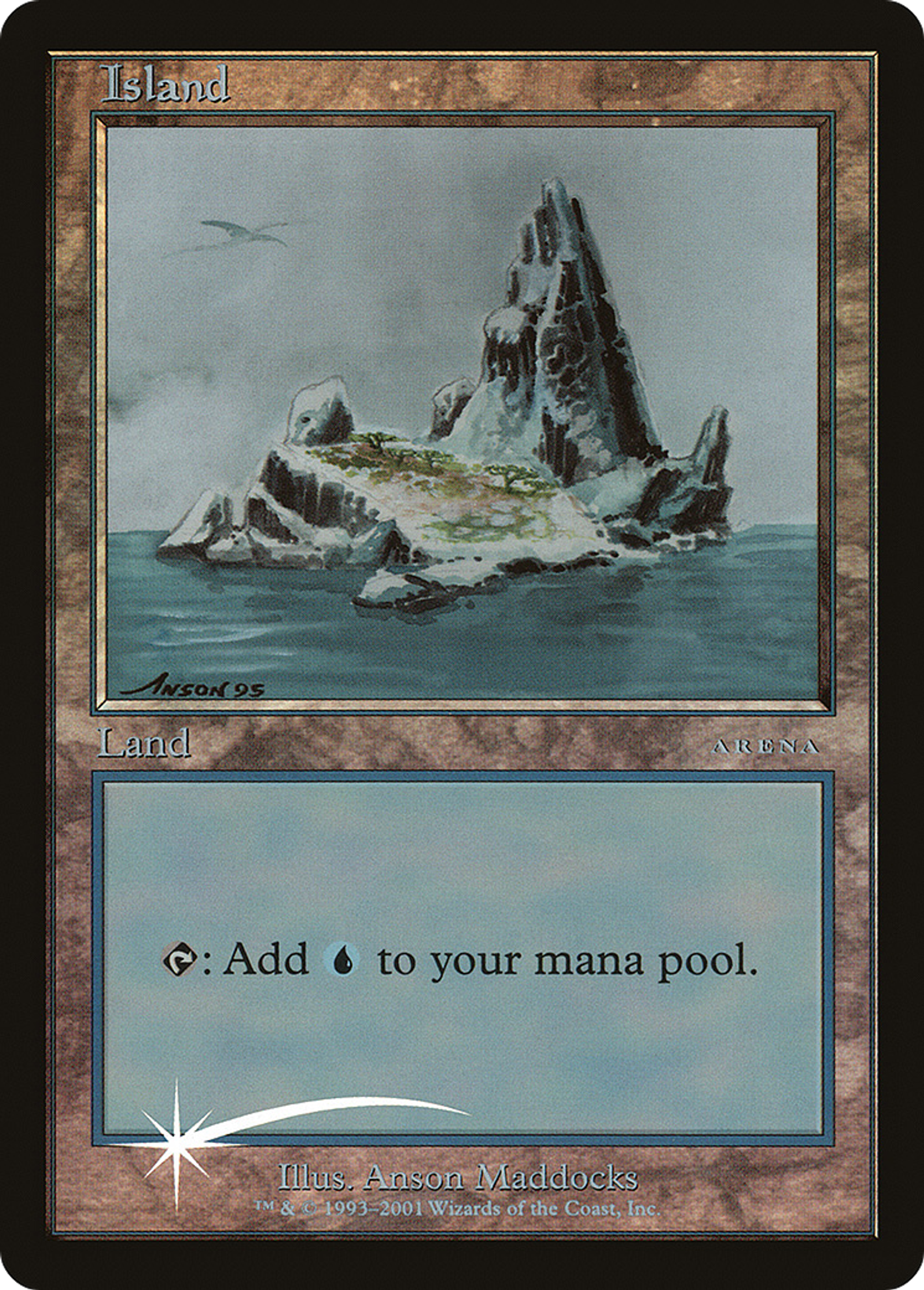 Island — Arena League 2001 — Magic: The Gathering