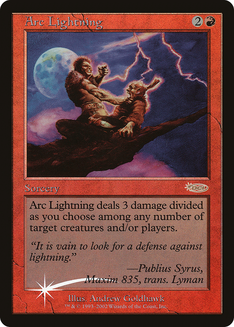 Arc Lightning — Arena League 2002 — Magic: The Gathering