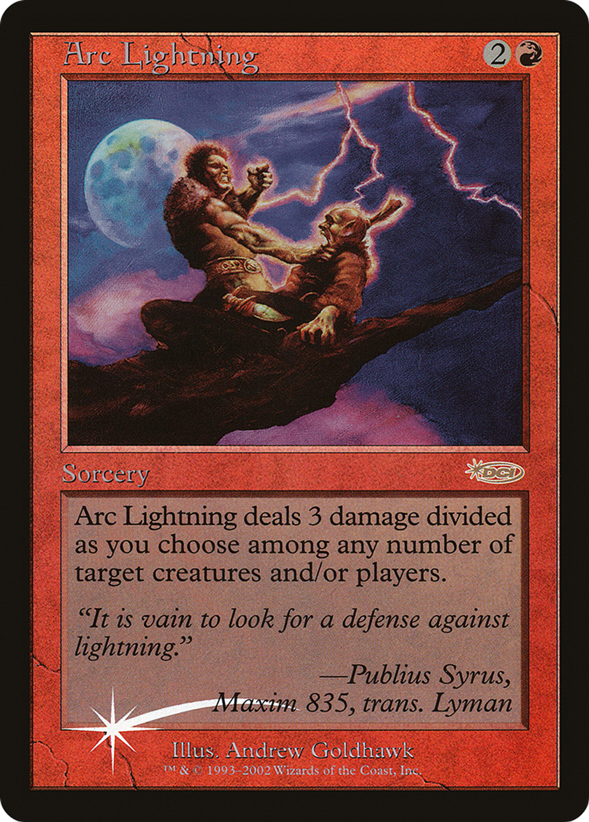 Arc Lightning — Arena League 2002 — Magic: The Gathering