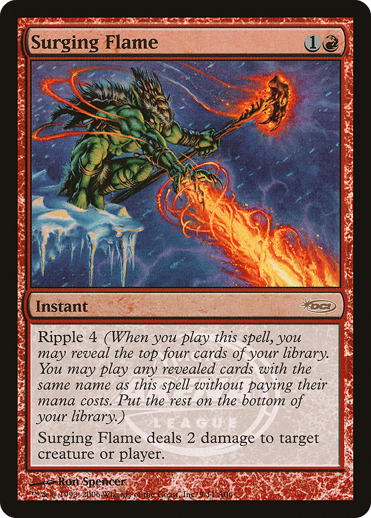 Surging Flame — Arena League 2006 — Magic: The Gathering