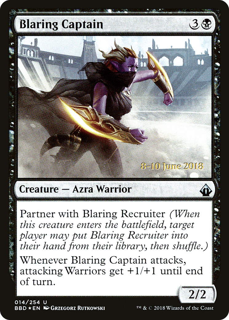 Blaring Captain — Battlebond Promos — Magic: The Gathering