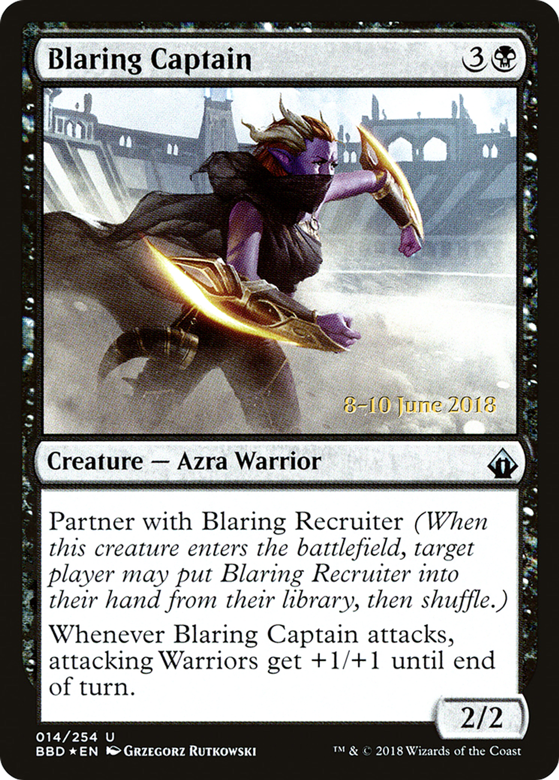 Blaring Captain — Battlebond Promos — Magic: The Gathering