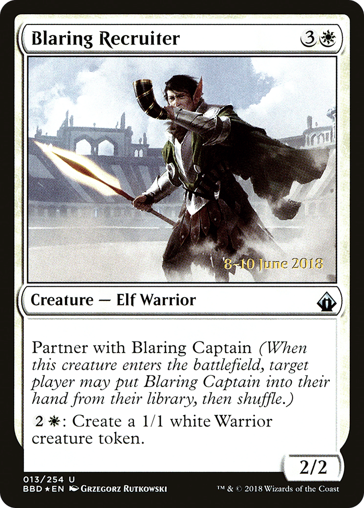 Blaring Recruiter — Battlebond Promos — Magic: The Gathering