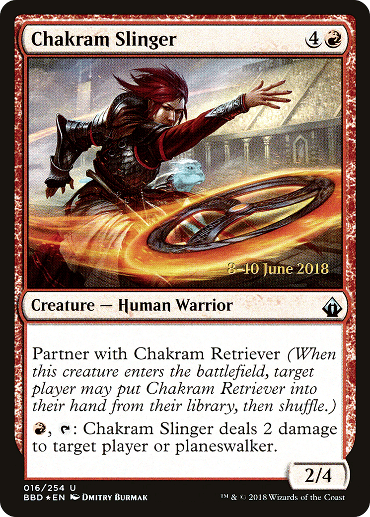 Chakram Slinger — Battlebond Promos — Magic: The Gathering