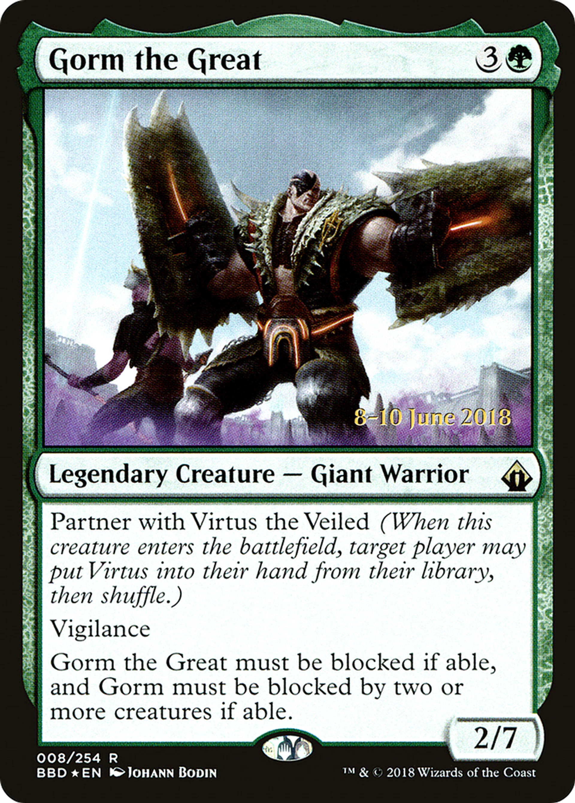 Gorm the Great — Battlebond Promos — Magic: The Gathering