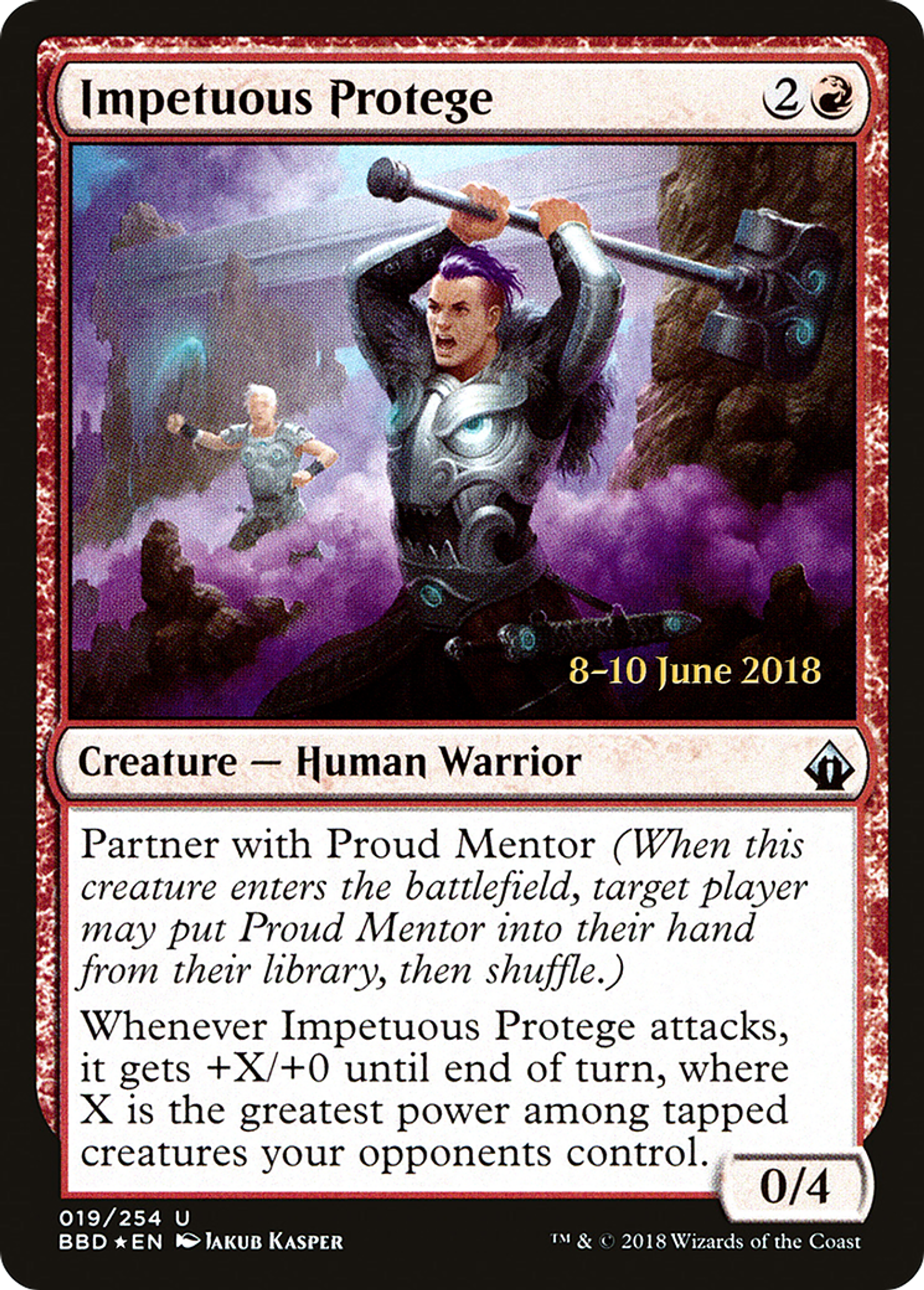 Impetuous Protege — Battlebond Promos — Magic: The Gathering