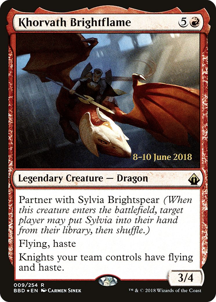 Khorvath Brightflame — Battlebond Promos — Magic: The Gathering