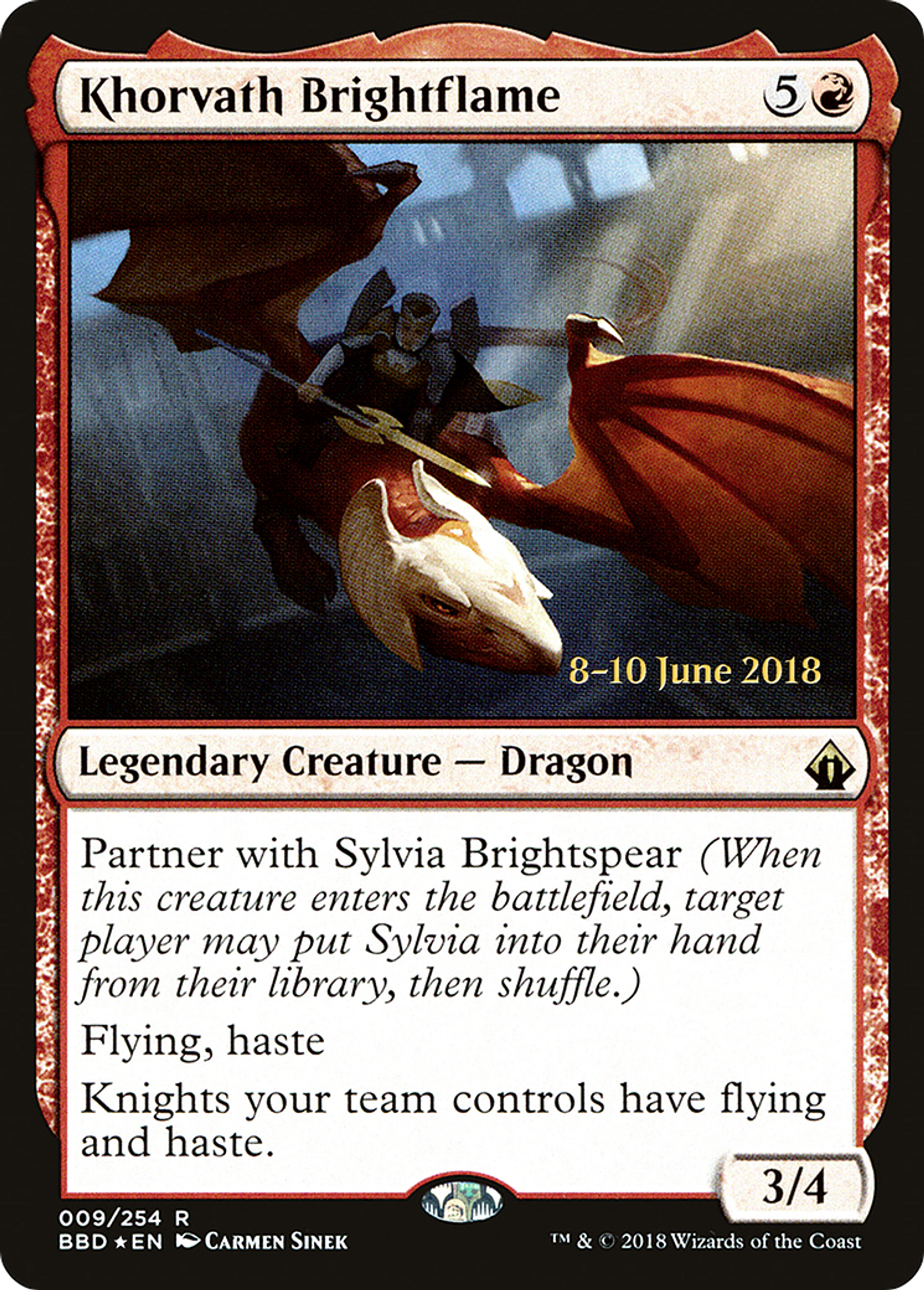 Khorvath Brightflame — Battlebond Promos — Magic: The Gathering