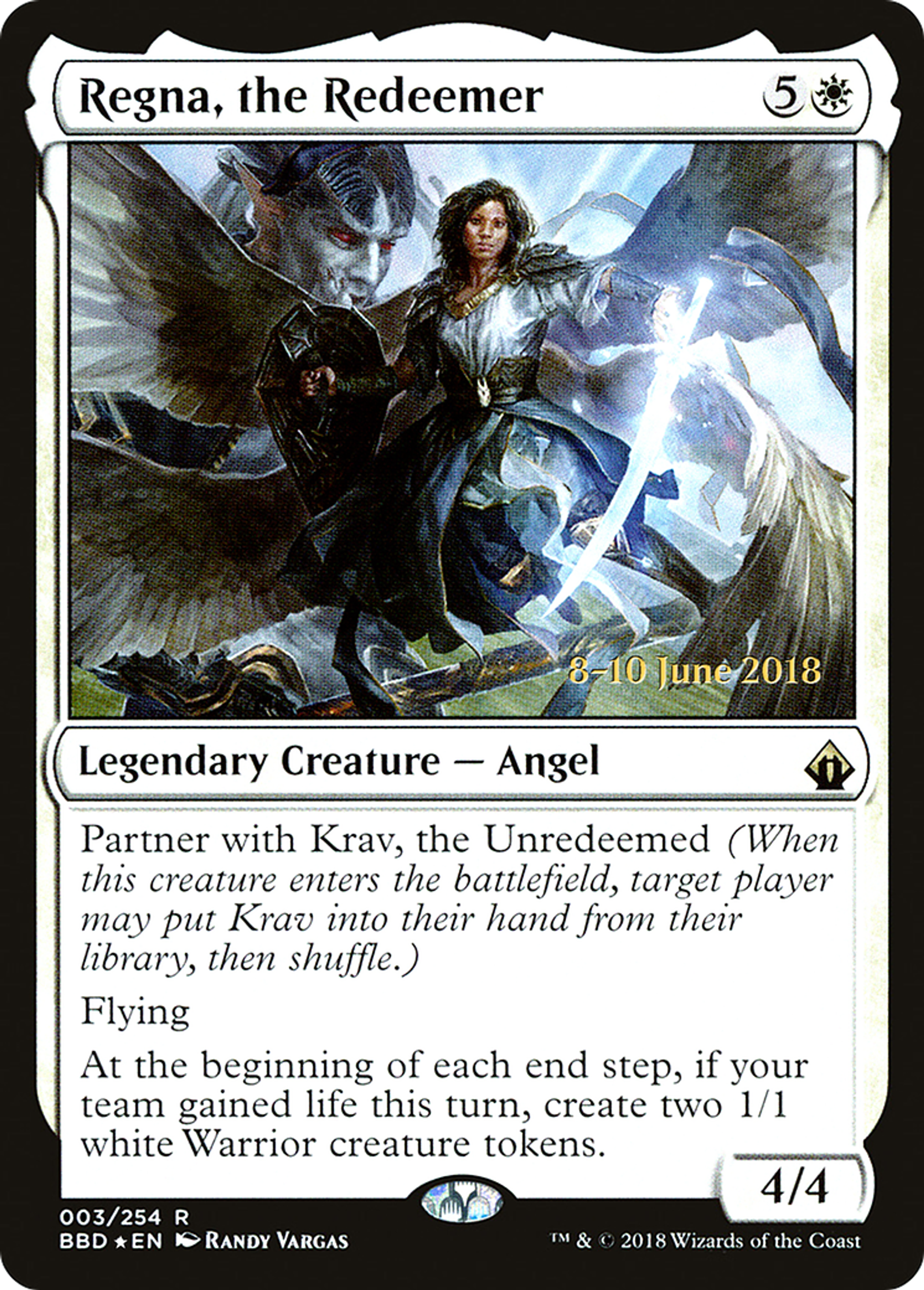 Regna, the Redeemer — Battlebond Promos — Magic: The Gathering