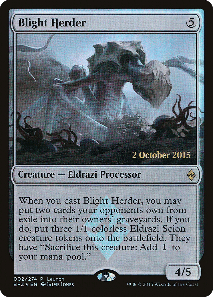Blight Herder — Battle for Zendikar Promos — Magic: The Gathering