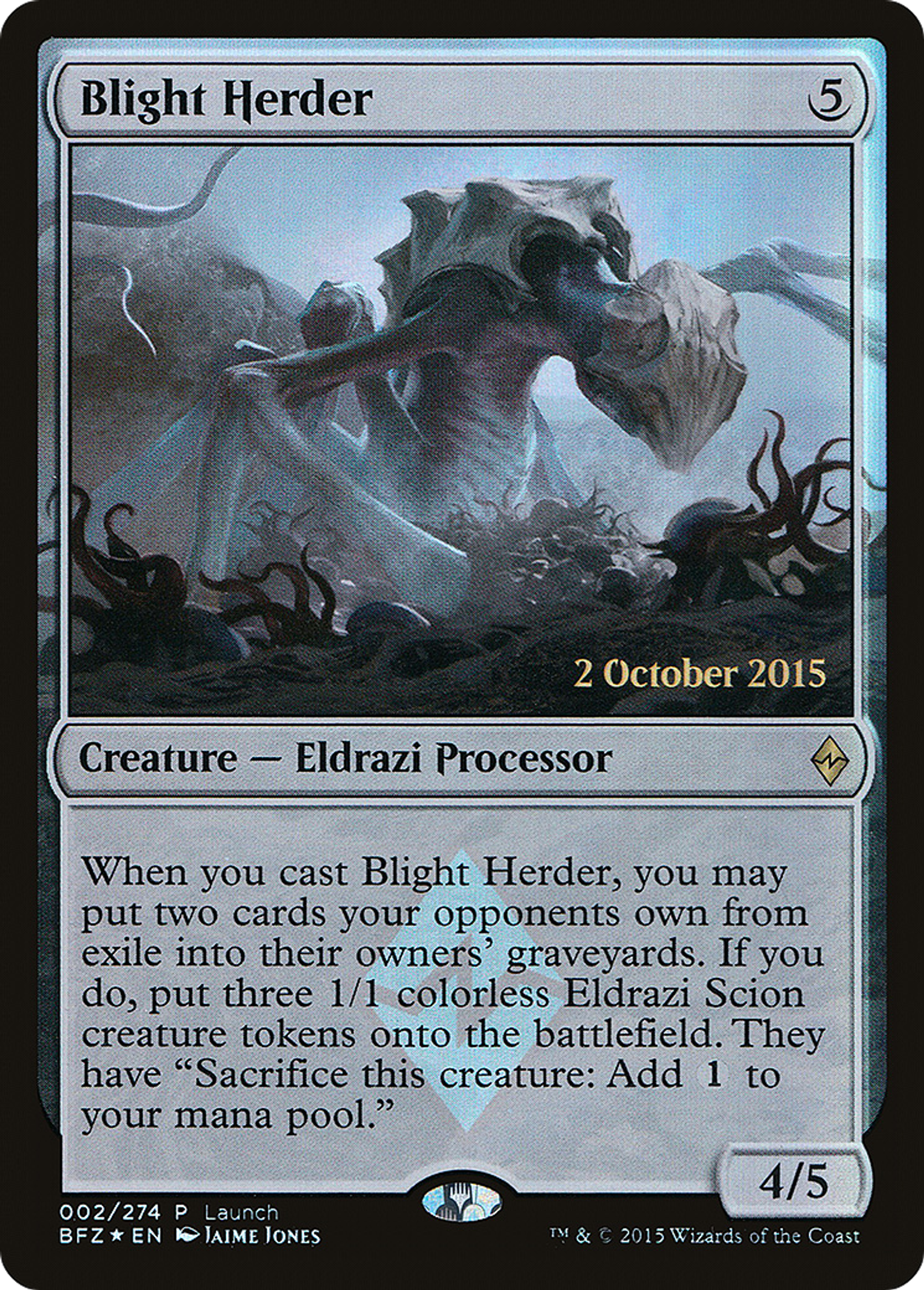 Blight Herder — Battle for Zendikar Promos — Magic: The Gathering