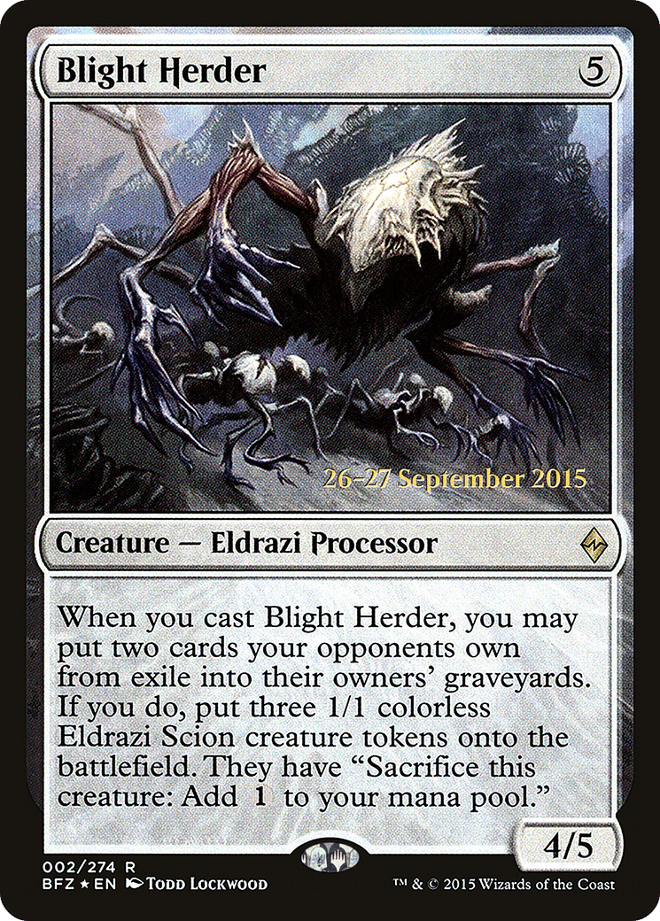 Blight Herder — Battle for Zendikar Promos — Magic: The Gathering