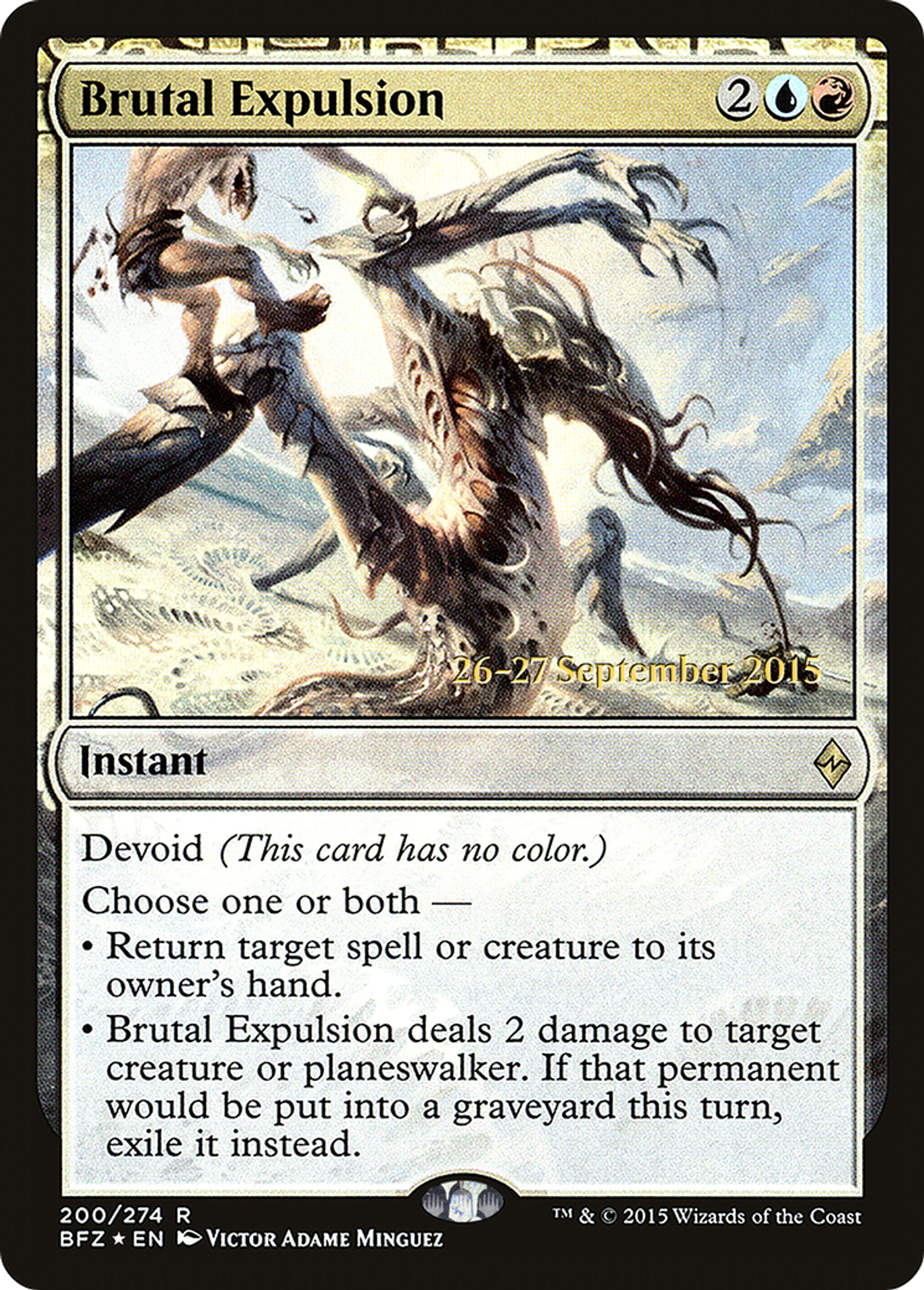 Expulsion brutale — Battle for Zendikar Promos — Magic: The Gathering