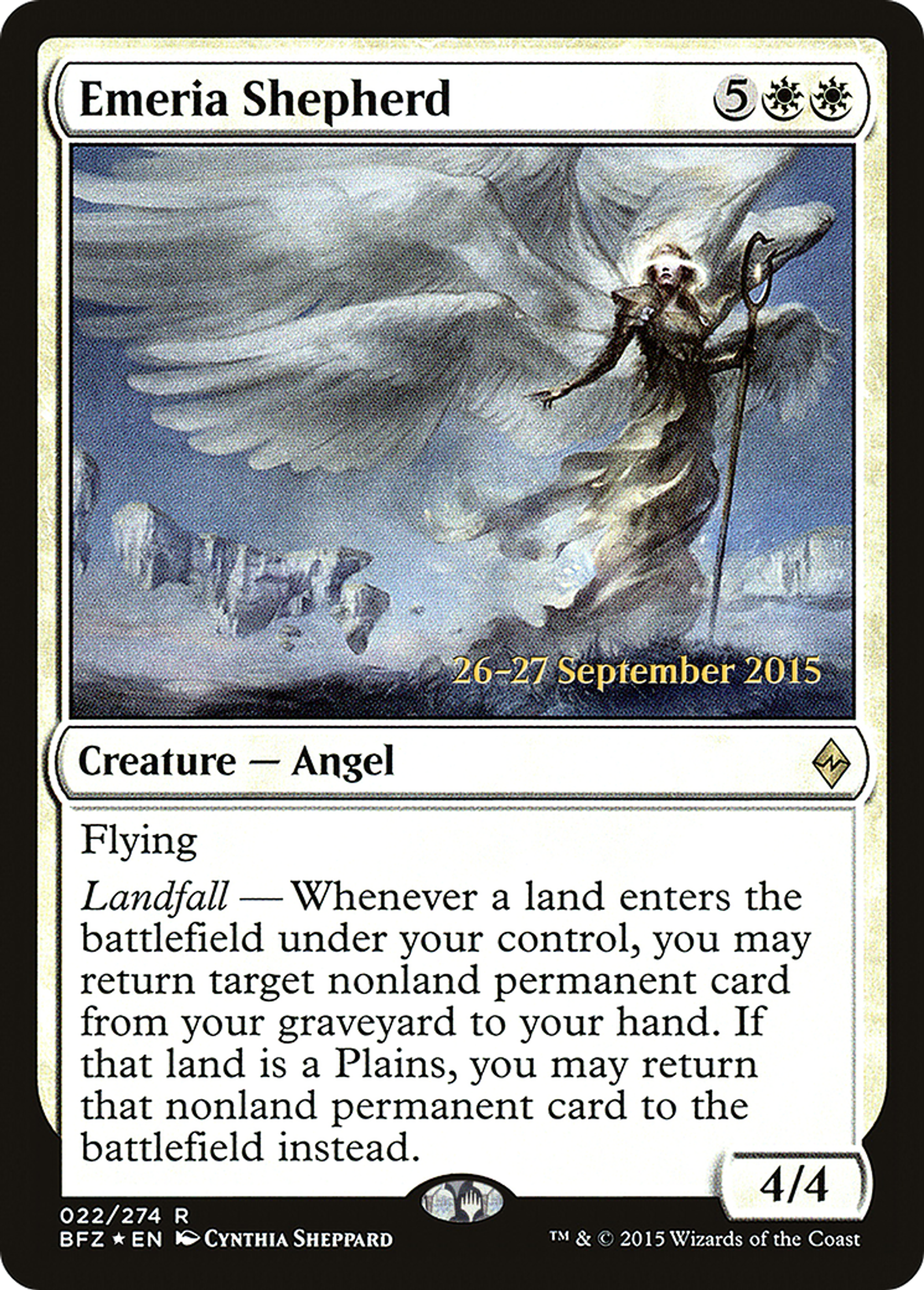 Emeria Shepherd — Battle for Zendikar Promos — Magic: The Gathering