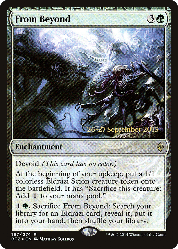From Beyond — Battle for Zendikar Promos — Magic: The Gathering
