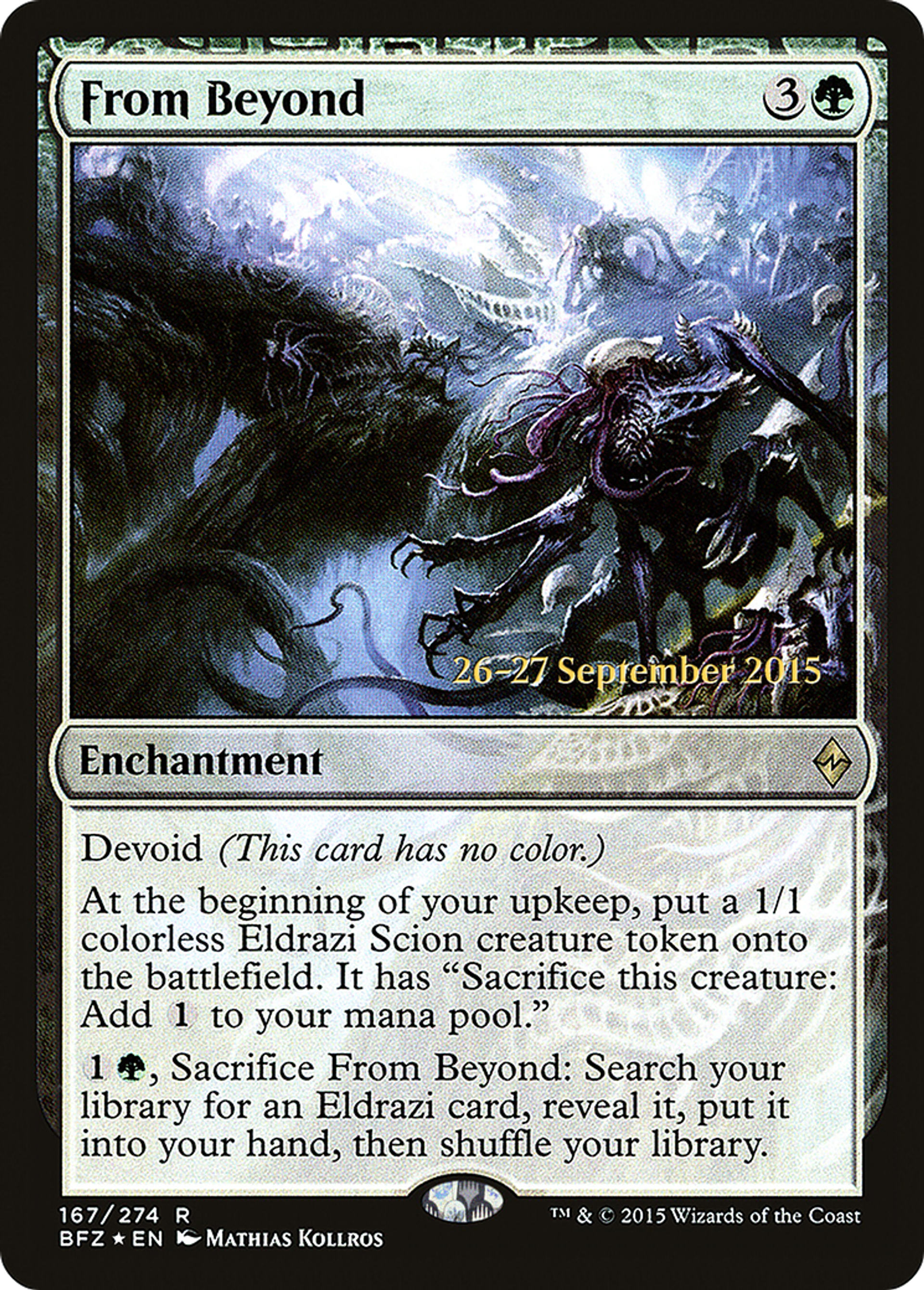 From Beyond — Battle for Zendikar Promos — Magic: The Gathering