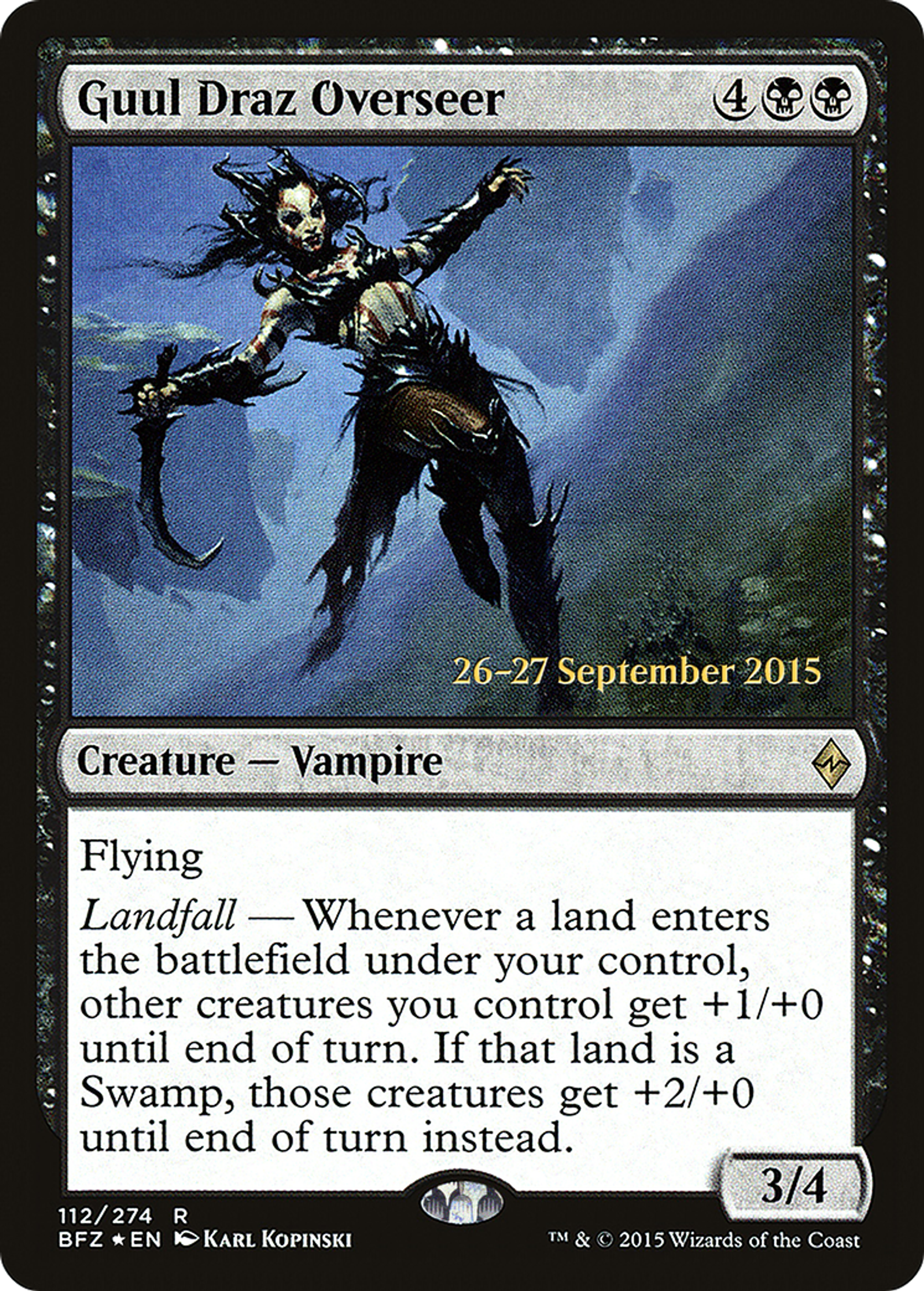 Guul Draz Overseer — Battle for Zendikar Promos — Magic: The Gathering
