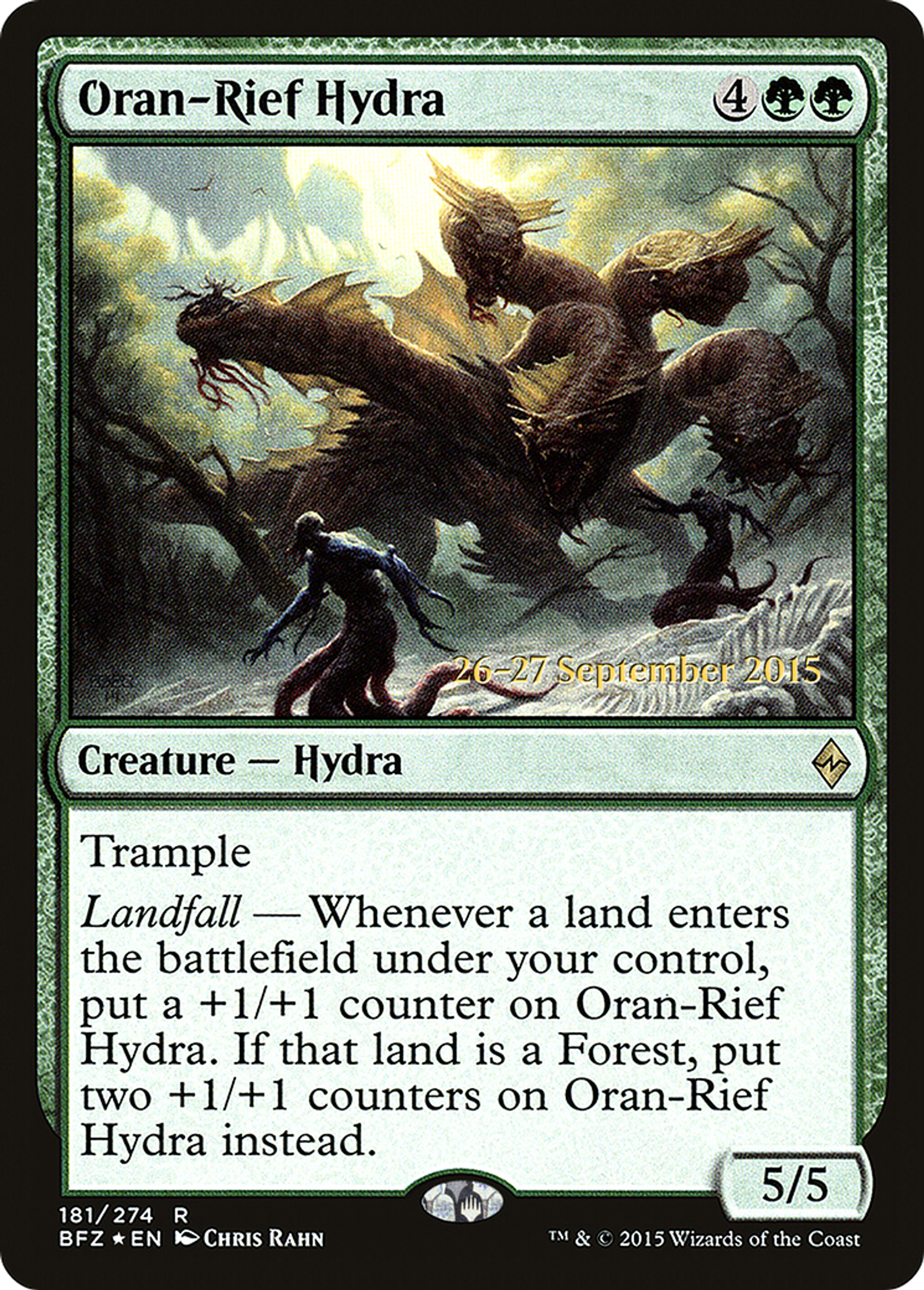 Oran-Rief Hydra — Battle for Zendikar Promos — Magic: The Gathering
