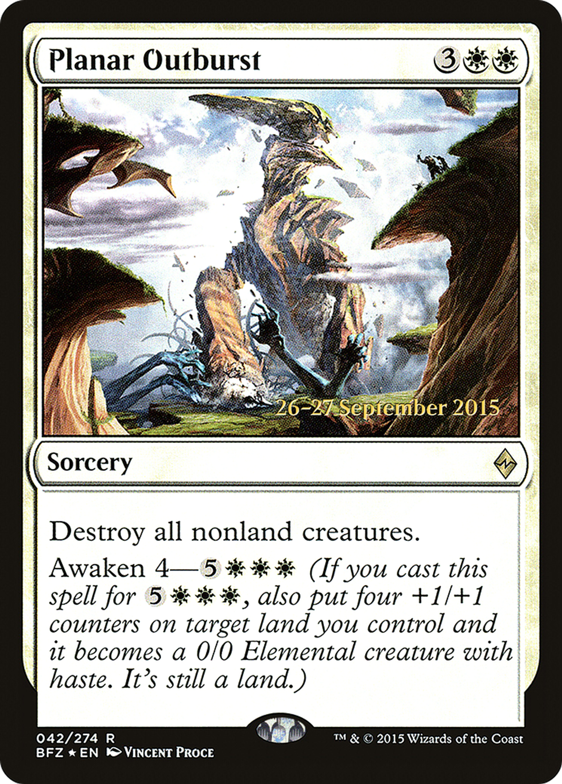 Planar Outburst — Battle for Zendikar Promos — Magic: The Gathering