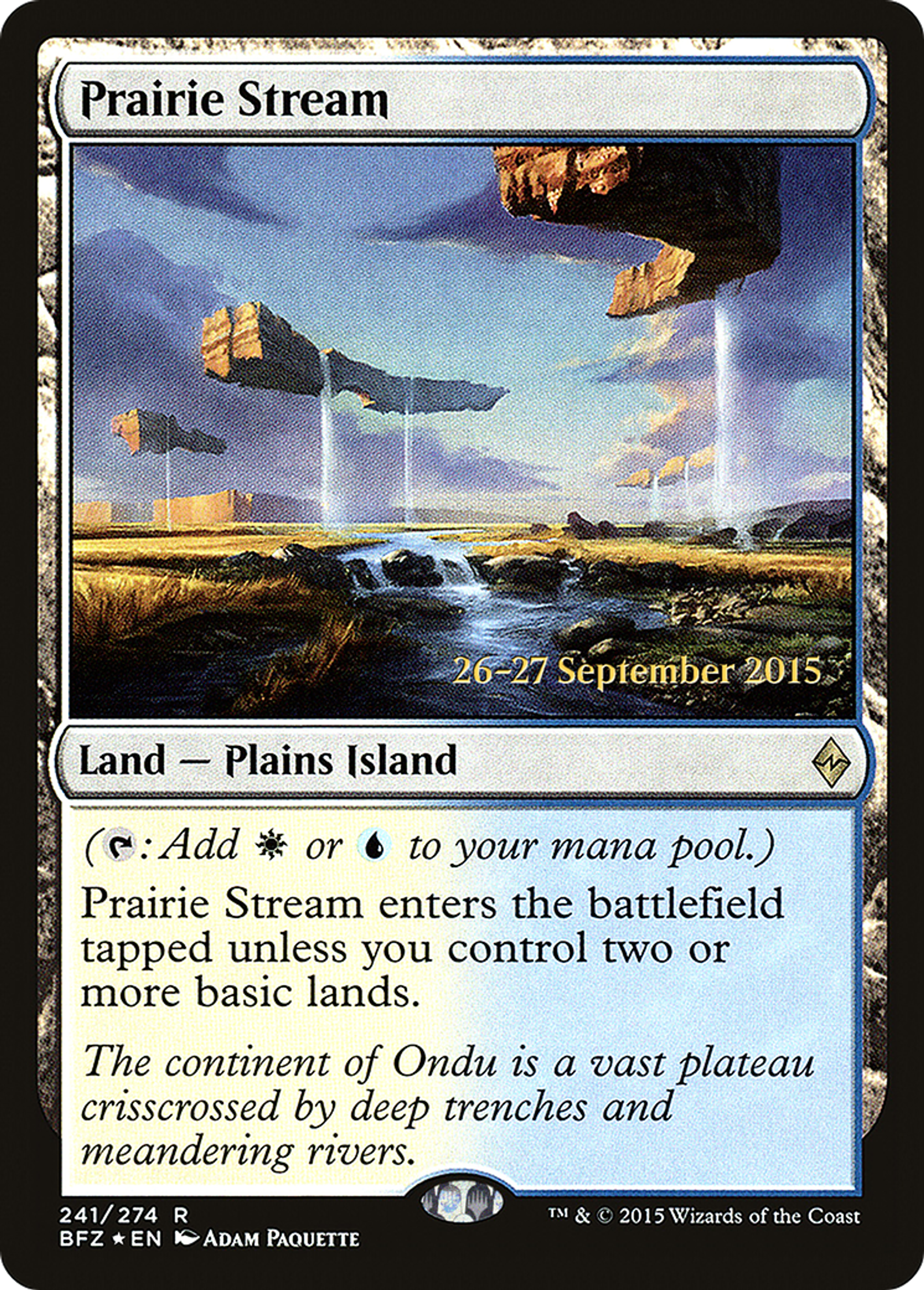 Prairie Stream — Battle for Zendikar Promos — Magic: The Gathering