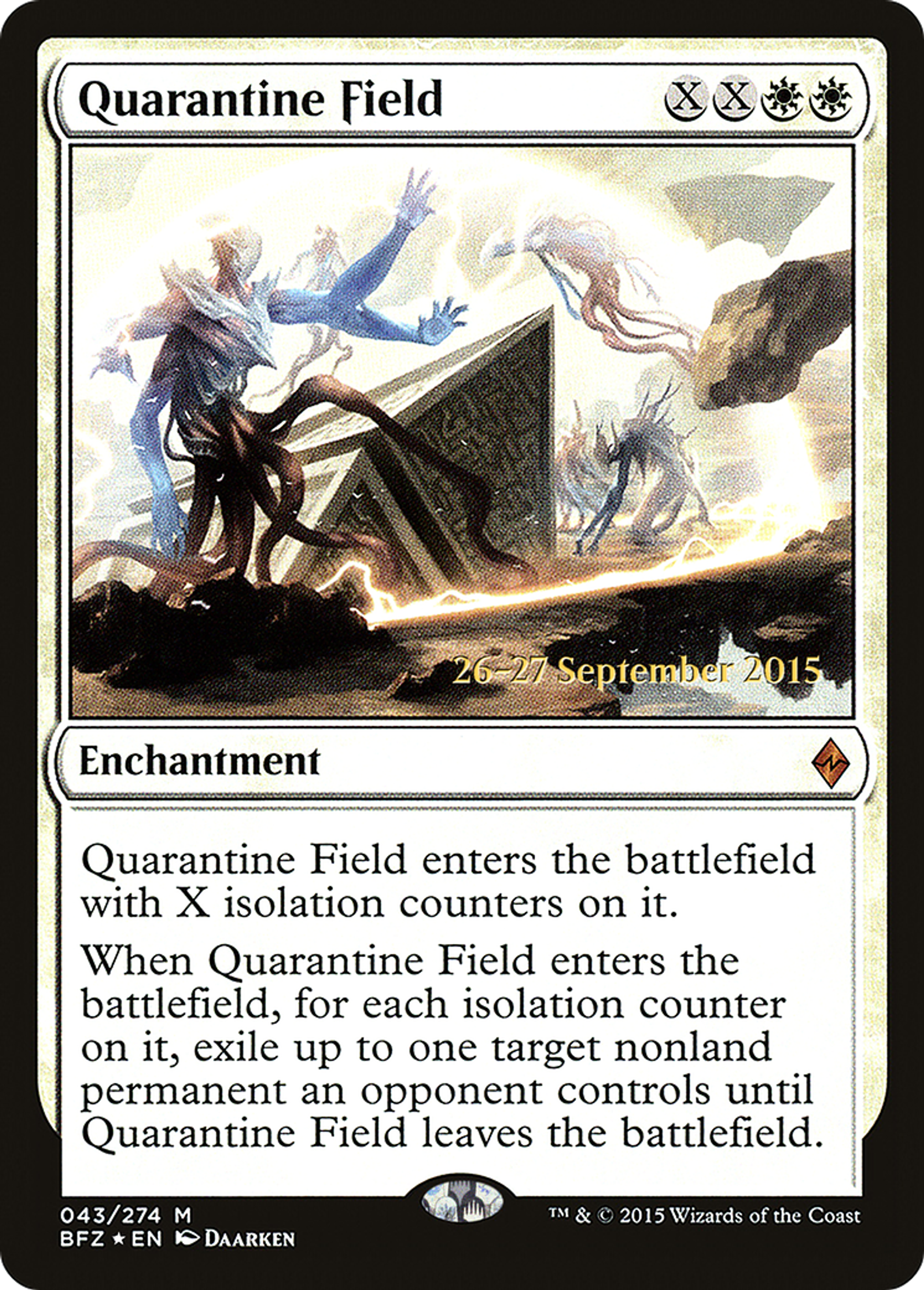 Quarantine Field — Battle for Zendikar Promos — Magic: The Gathering